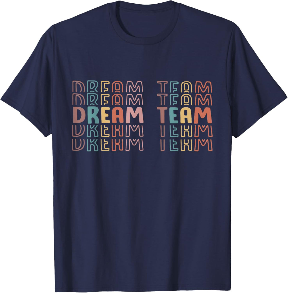 Back to School Dream Team Teacher Children T-Shirt - Navy Blue