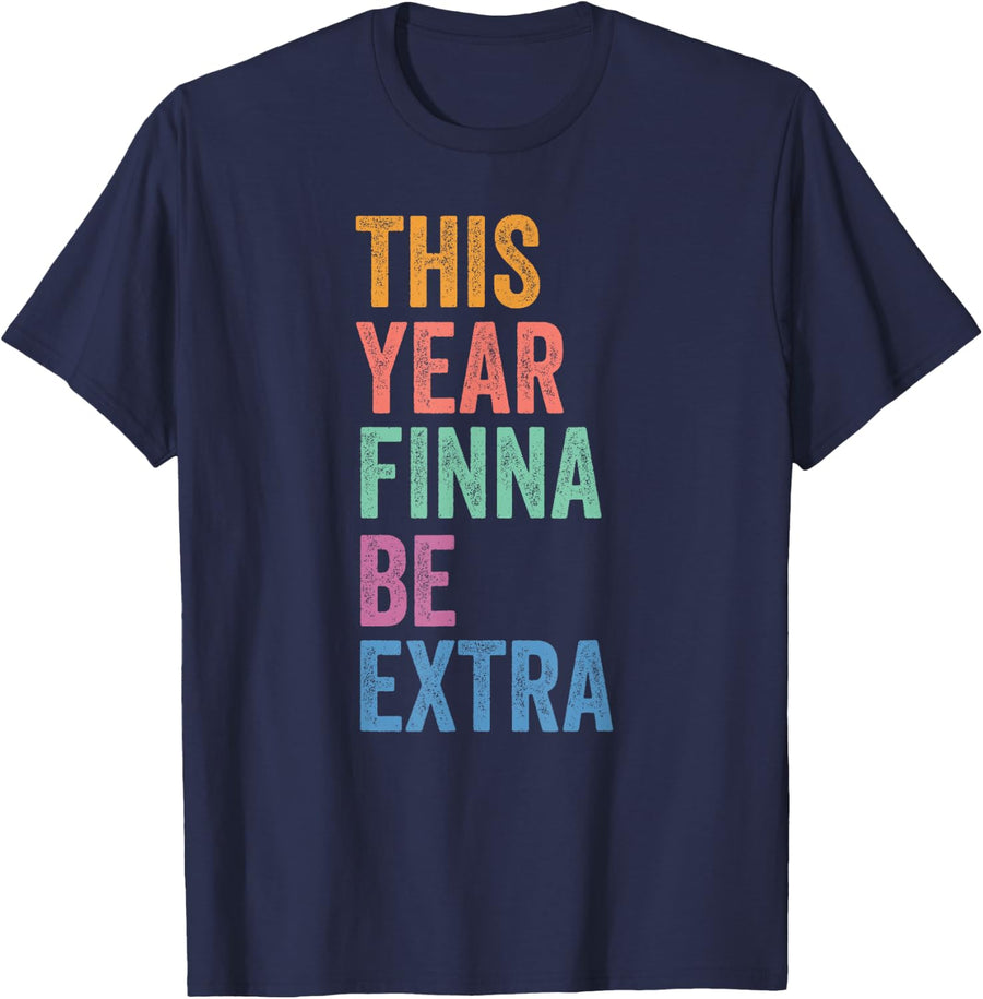 Back to School Gen Z Student Tee This Year Finna Be Extra T-Shirt - Navy Blue