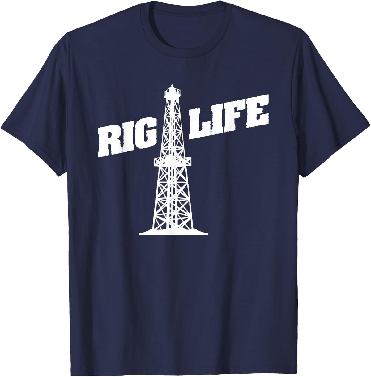 Rig Life Oilfield T-Shirt - Navy Blue