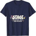 Stage Presence Level Unlocked Kpop Dancer Idol Funny T-Shirt - Navy Blue