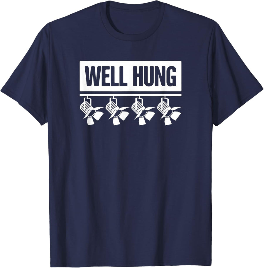 Funny Lighting Designer T-Shirt for Theatre Stage LD Tees Gift - Navy Blue