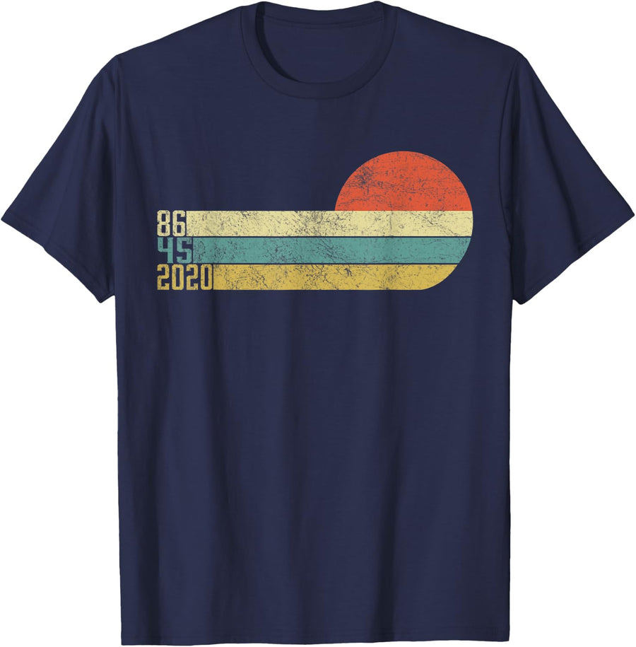 Classic Vintage Style 86 45 2020 T-Shirt - Navy Blue