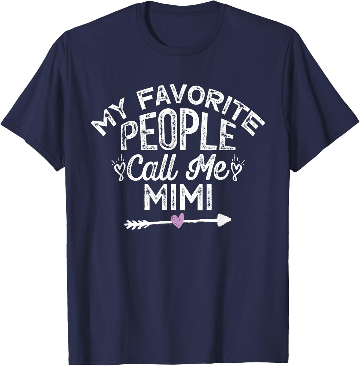 My Favorite People Call Me Mimi T-Shirt - Navy Blue