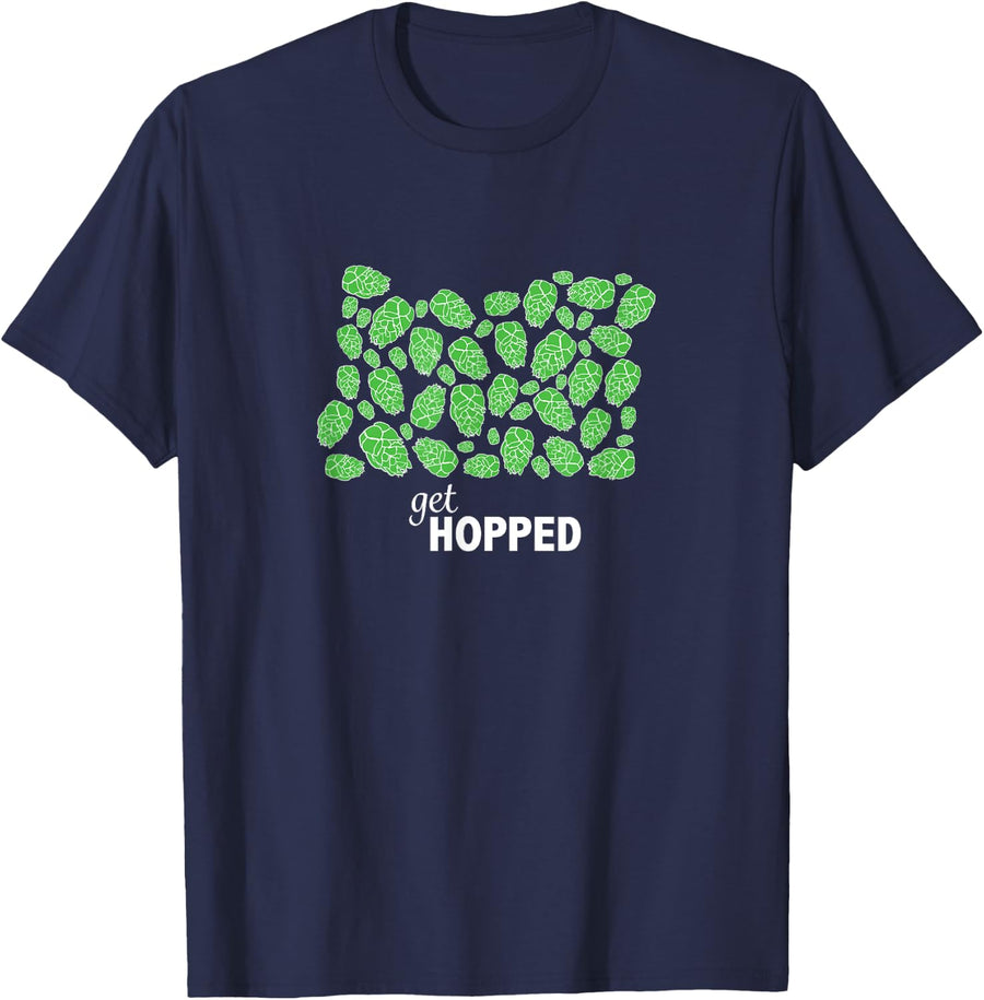 Oregon Craft Beer OR Brewers and Breweries Gift T-Shirt - Navy Blue