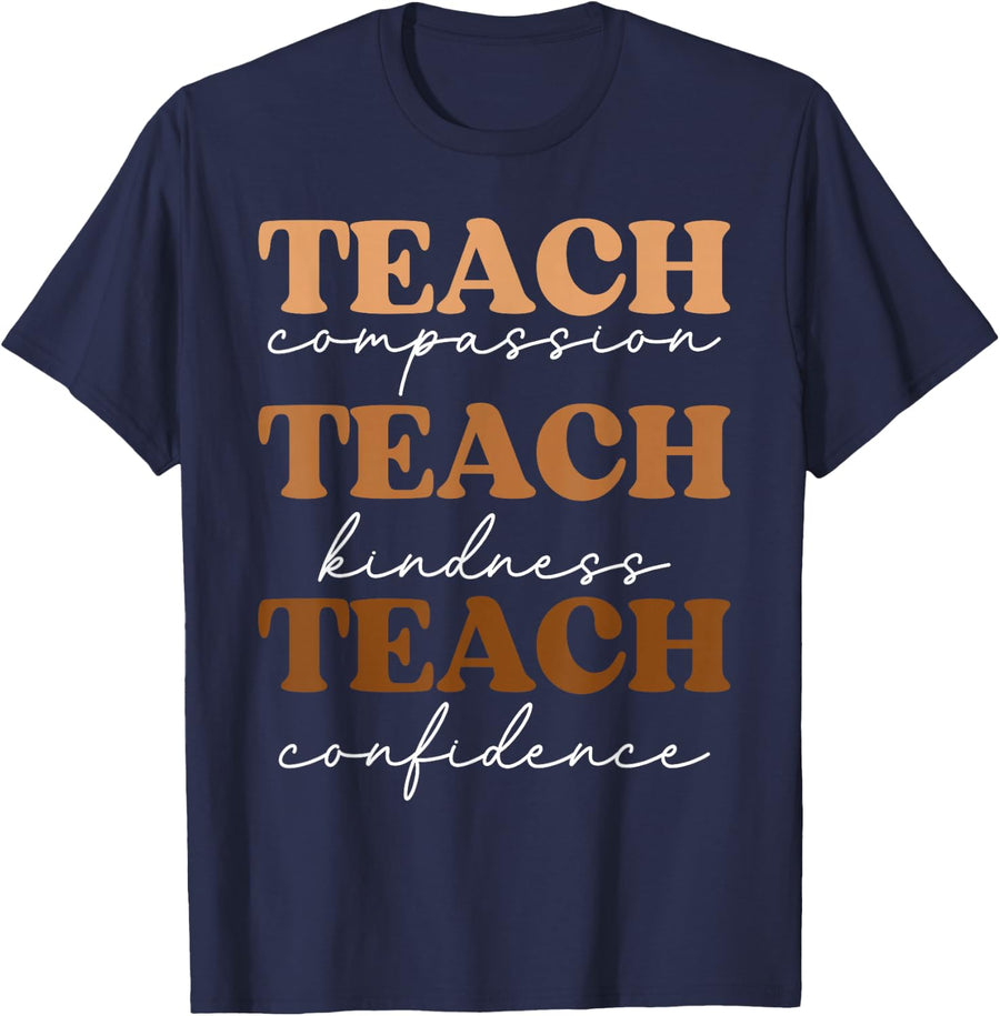 Teacher Black History Month Melanin Women Men T-Shirt - Navy Blue