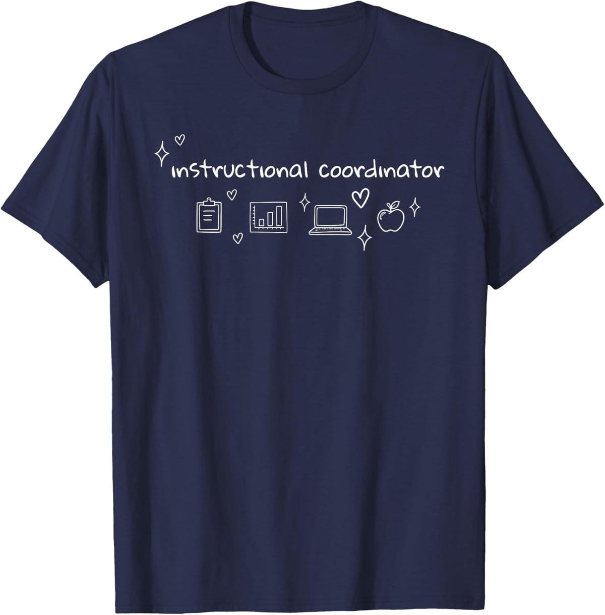 Instructional Coordinator Curriculum Specialist Designer T-Shirt - Navy Blue