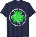 Shenanigans Squad St Patricks Day Matching Family Group T-Shirt - Navy Blue