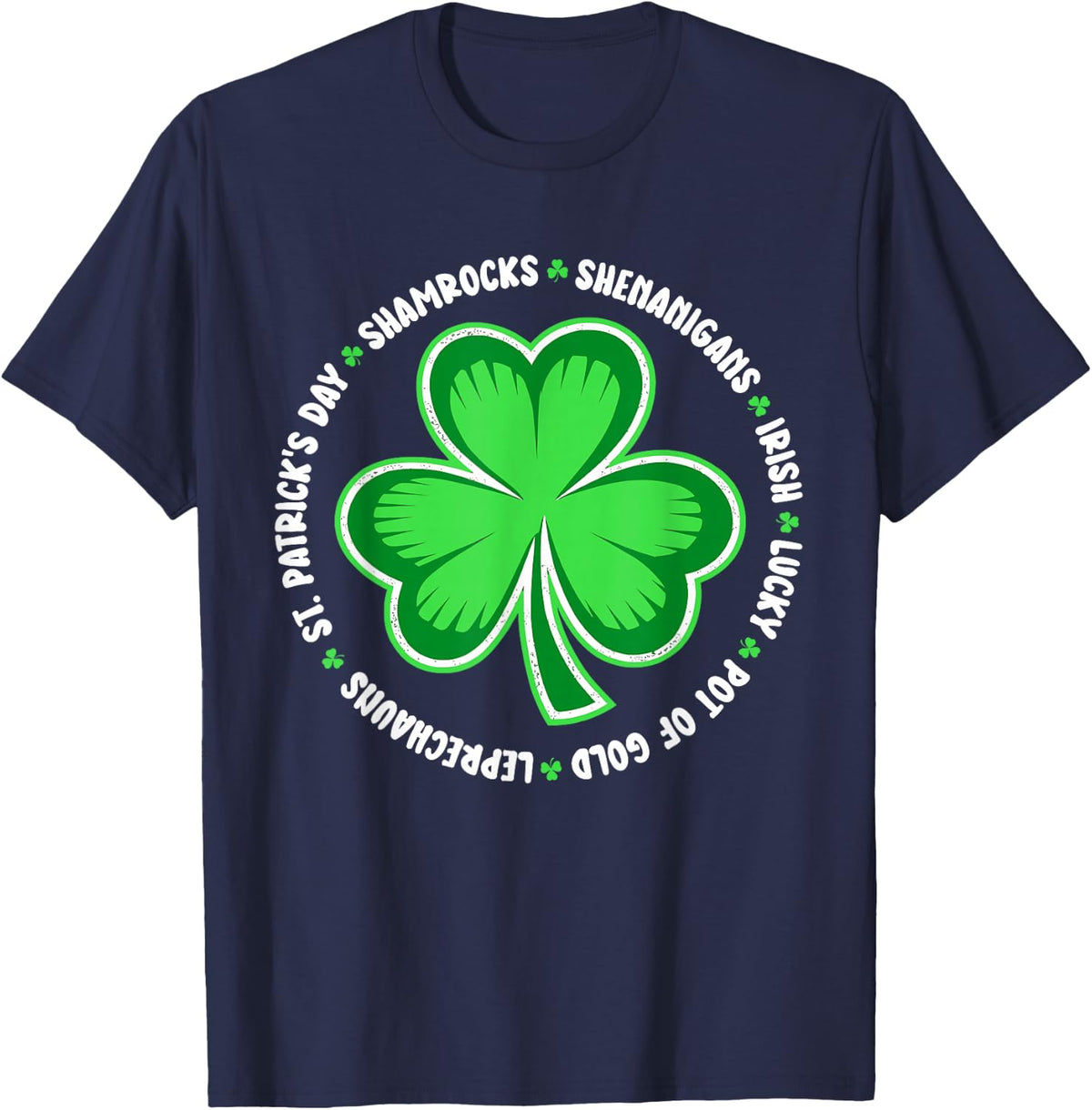 Shenanigans Squad St Patricks Day Matching Family Group T-Shirt - Navy Blue