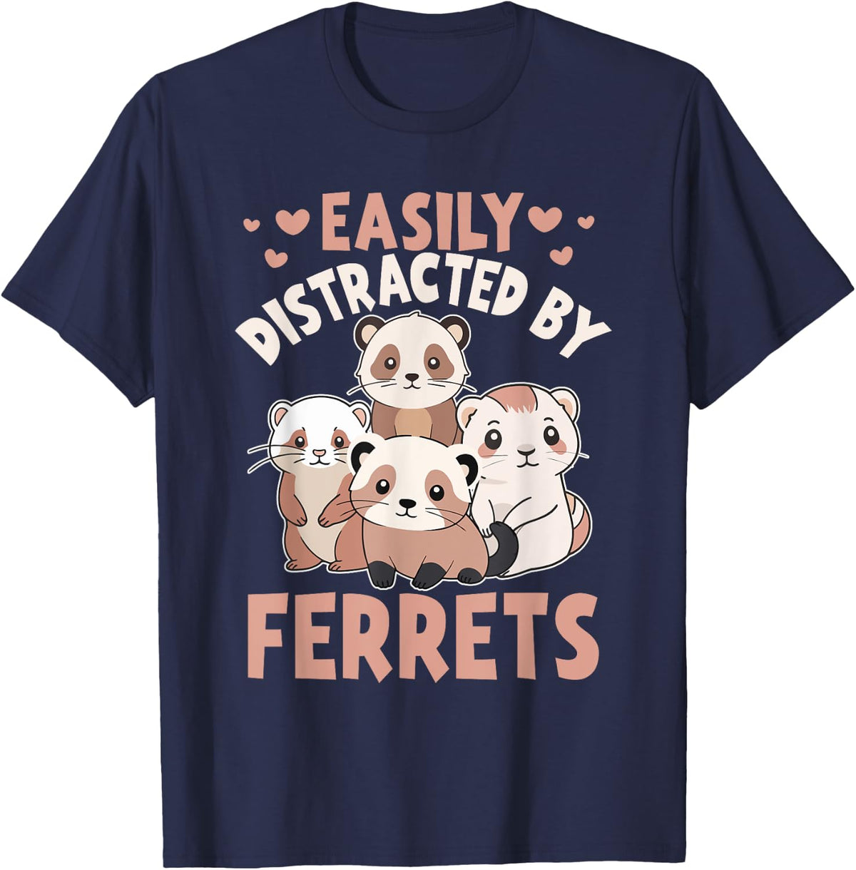 Ferret T-Shirt - Navy Blue