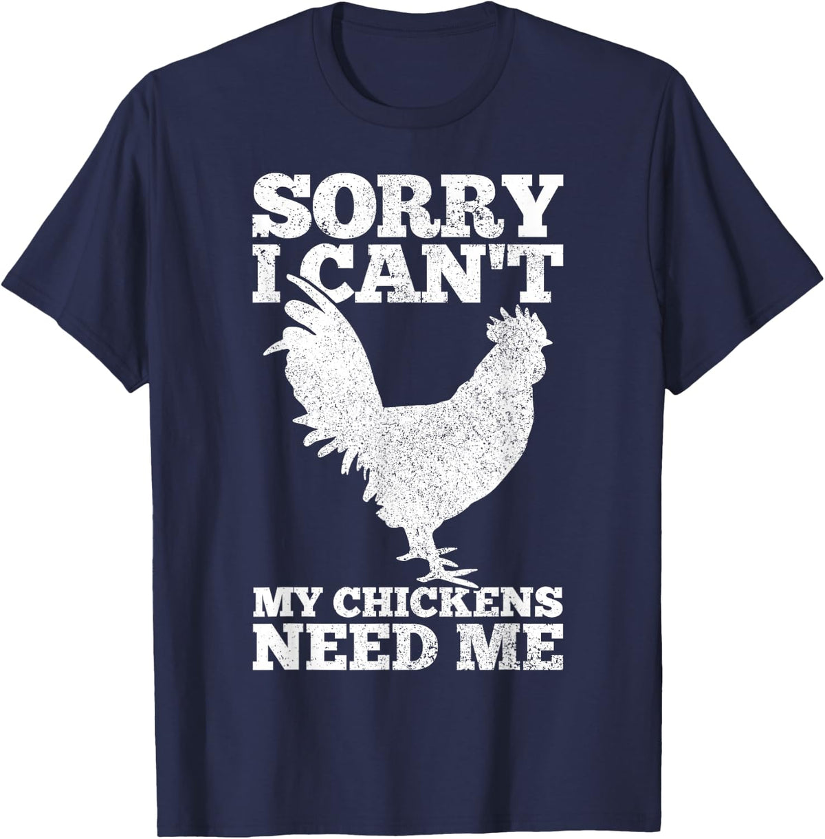 Chicken Mom Dad Funny Poultry Farmer Tees T Shirts Chicken Lover Gift - Navy Blue