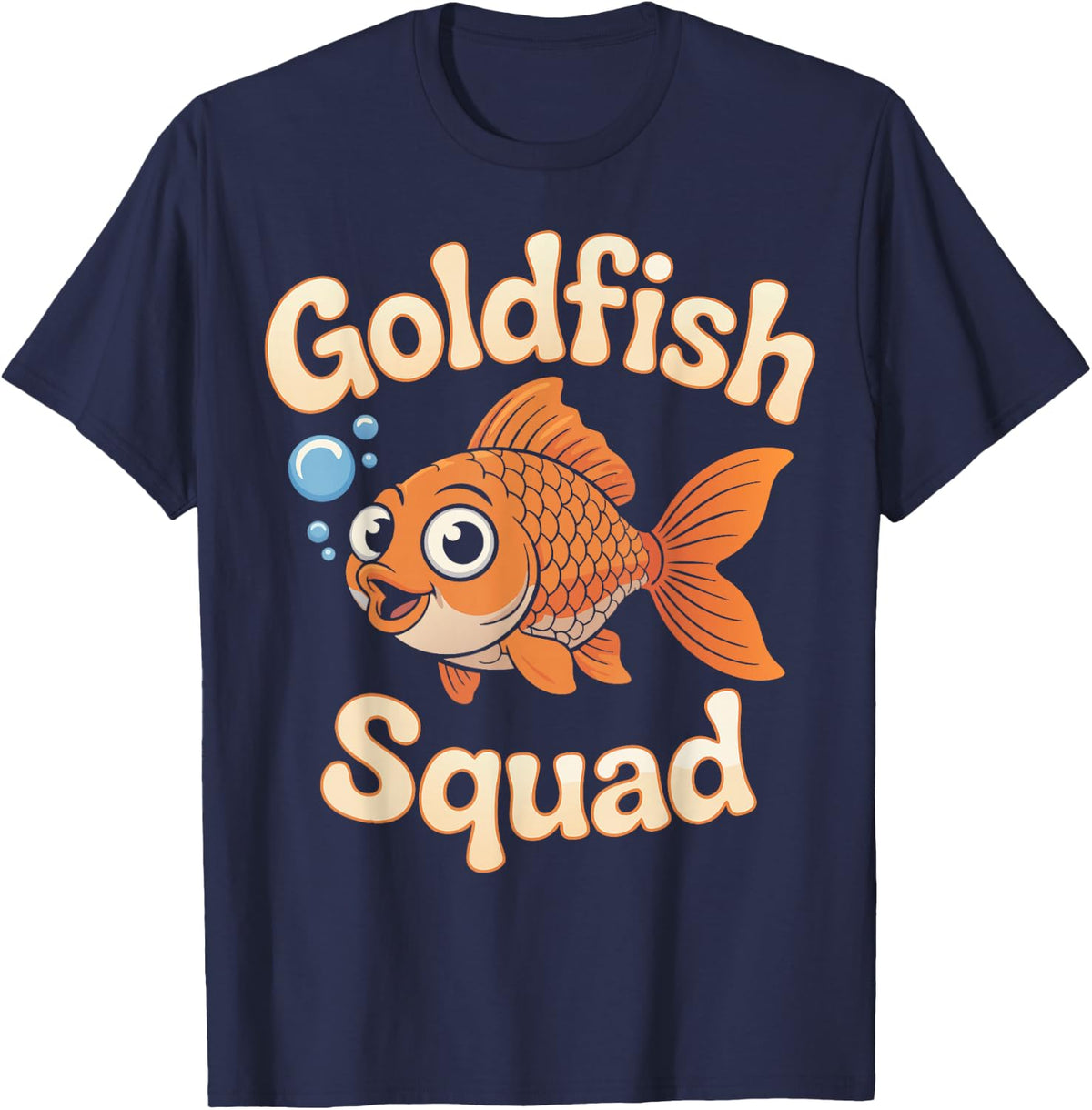 Goldfish Owner Goldfish Squad T-Shirt - Navy Blue