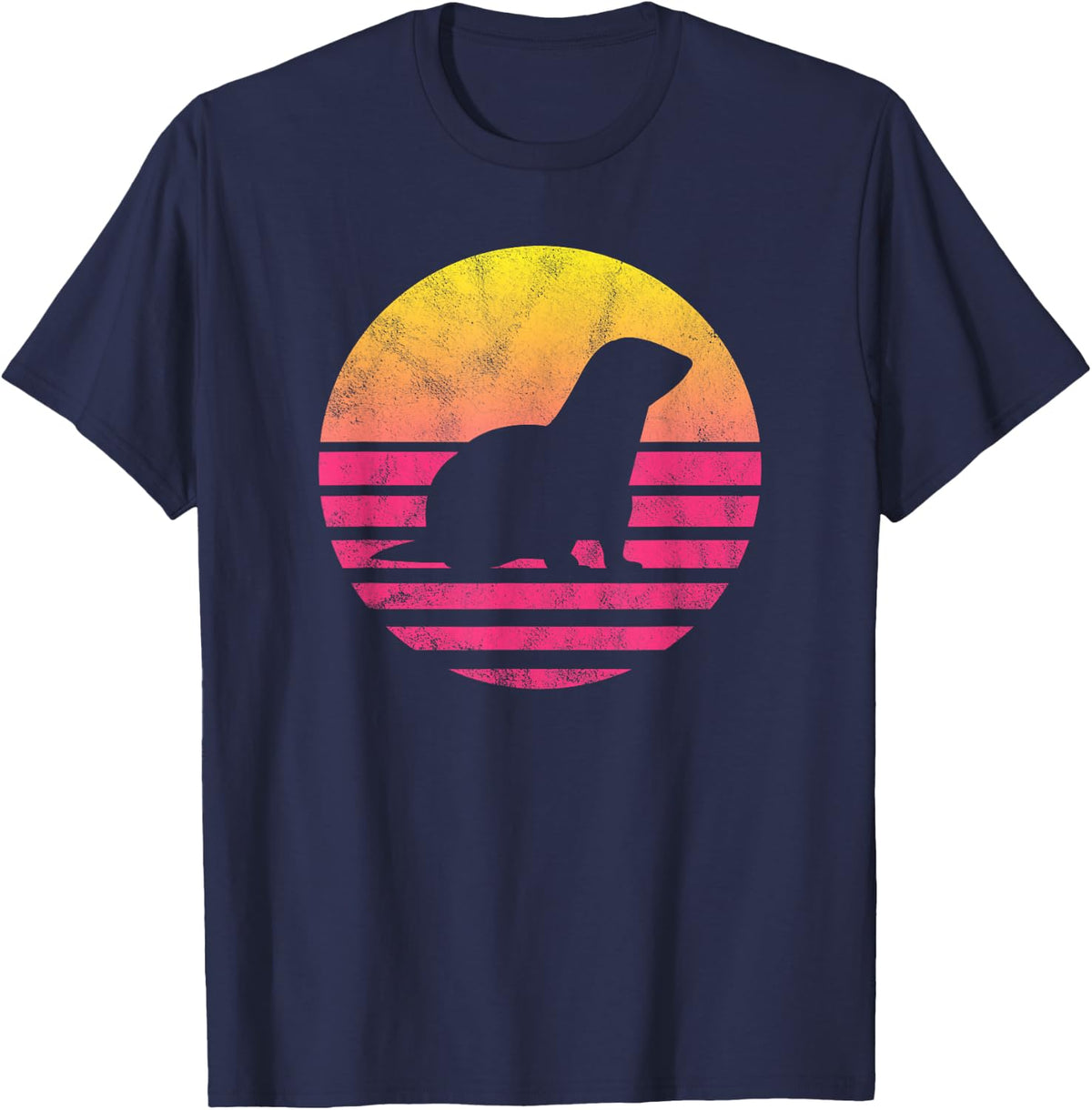 Classic Ferret Gift T-Shirt - Navy Blue