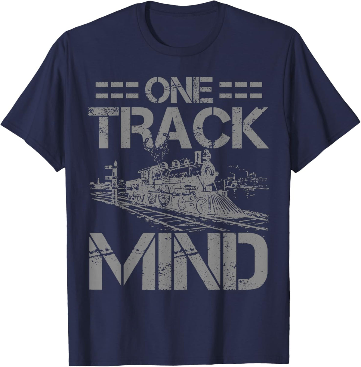 Train Locomotive Model Railway Lover T-Shirt - Navy Blue