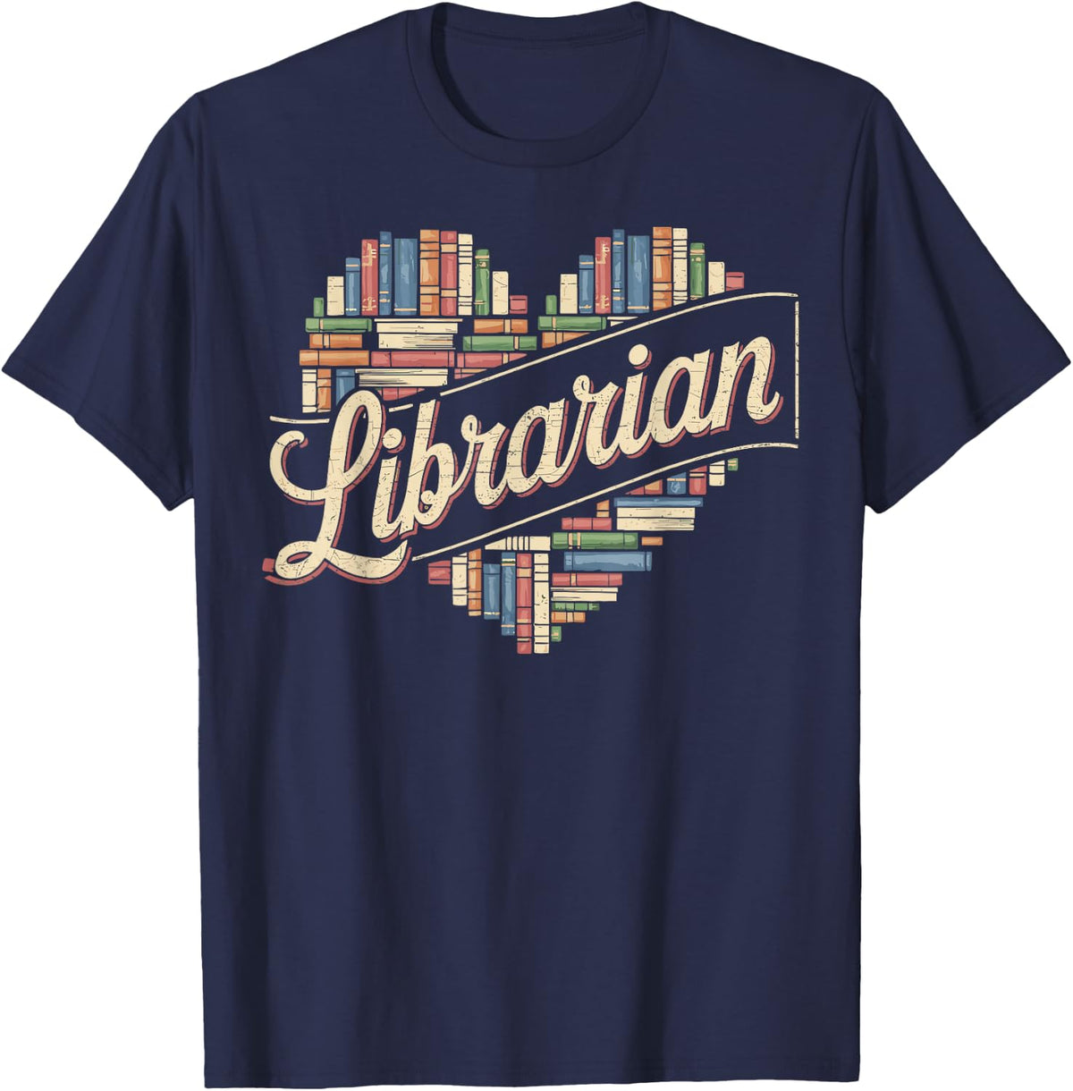 Librarian T Shirts For Women Men Library Tees School Librarian Teacher Shirt - Navy Blue