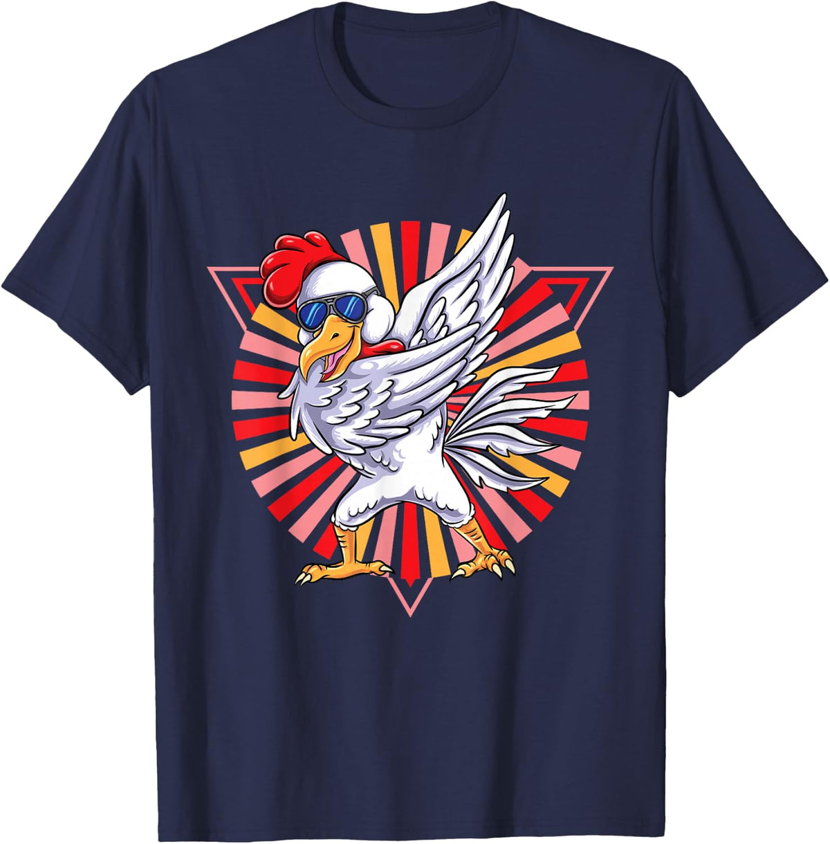 Vintage Chicken T-Shirt - Navy Blue