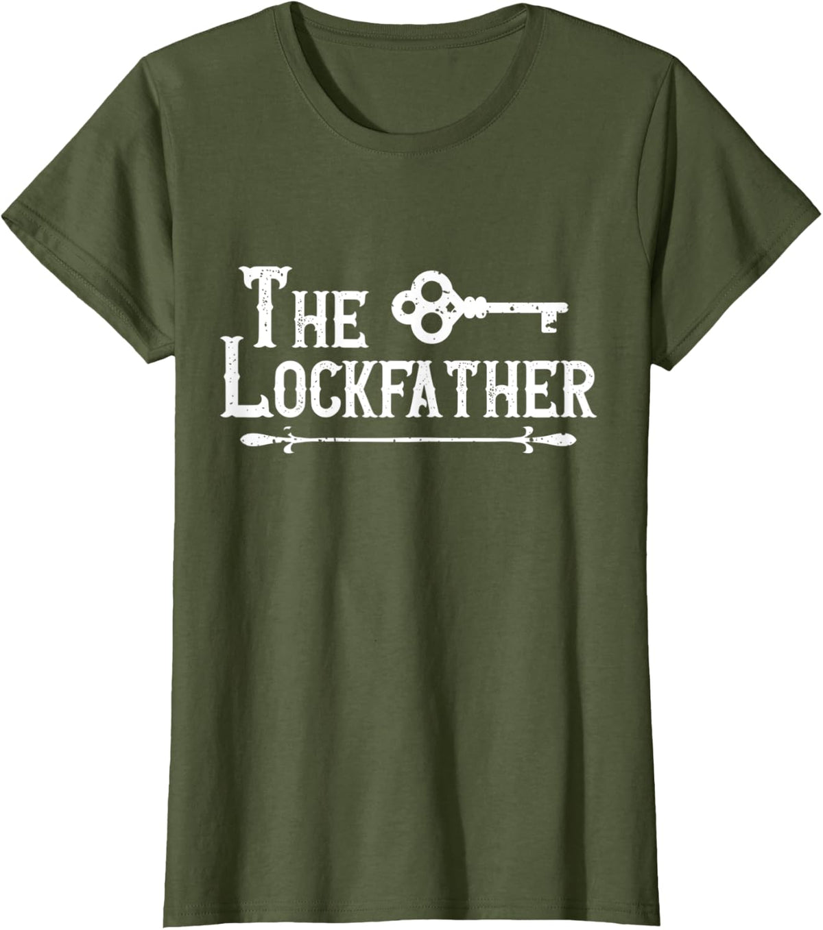 Professional Locksmith The Lockfather T-Shirt - Olive Green