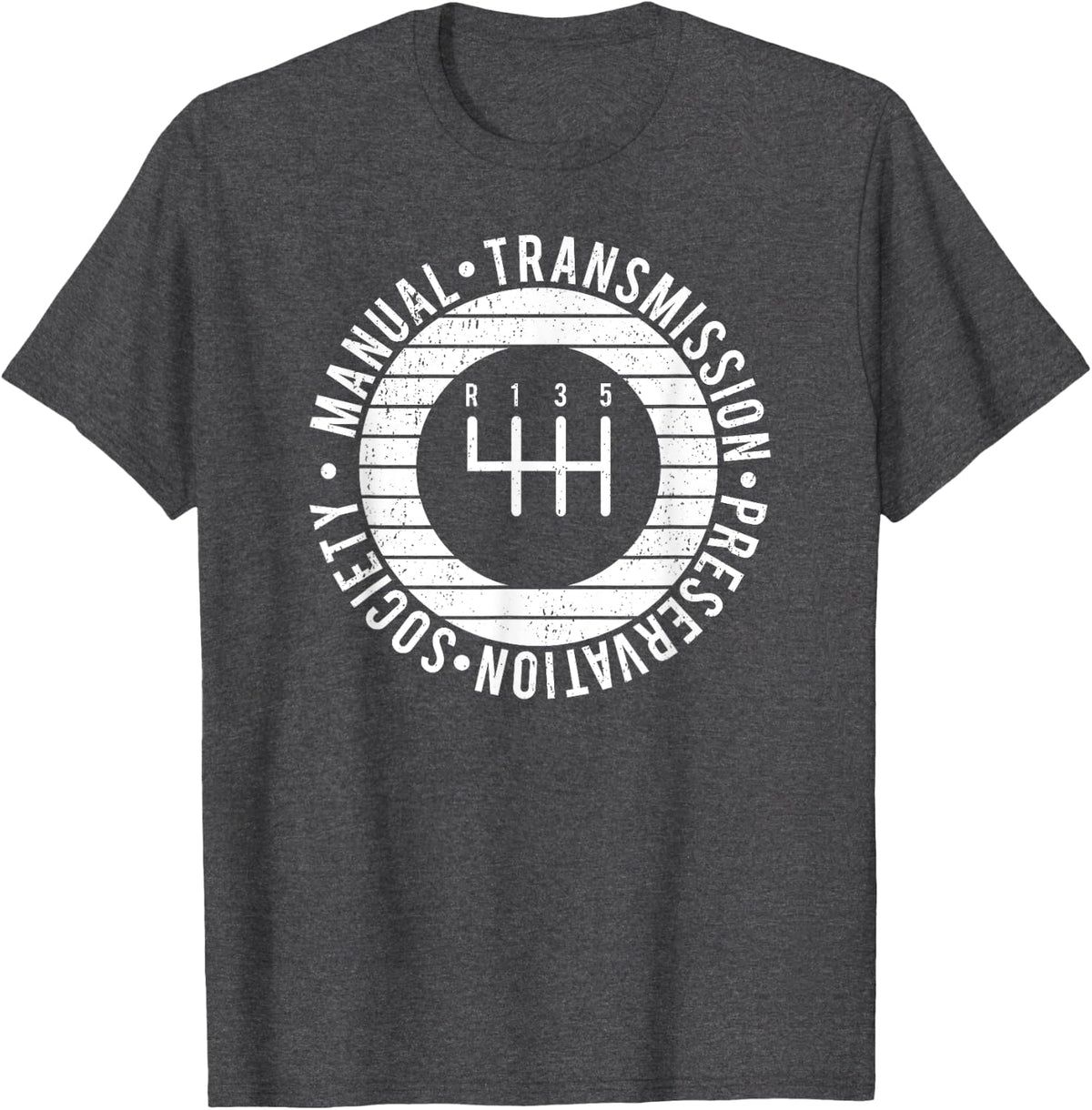 Manual Transmission Preservation Society-Manual Shifter T-Shirt - Dark Heather Grey