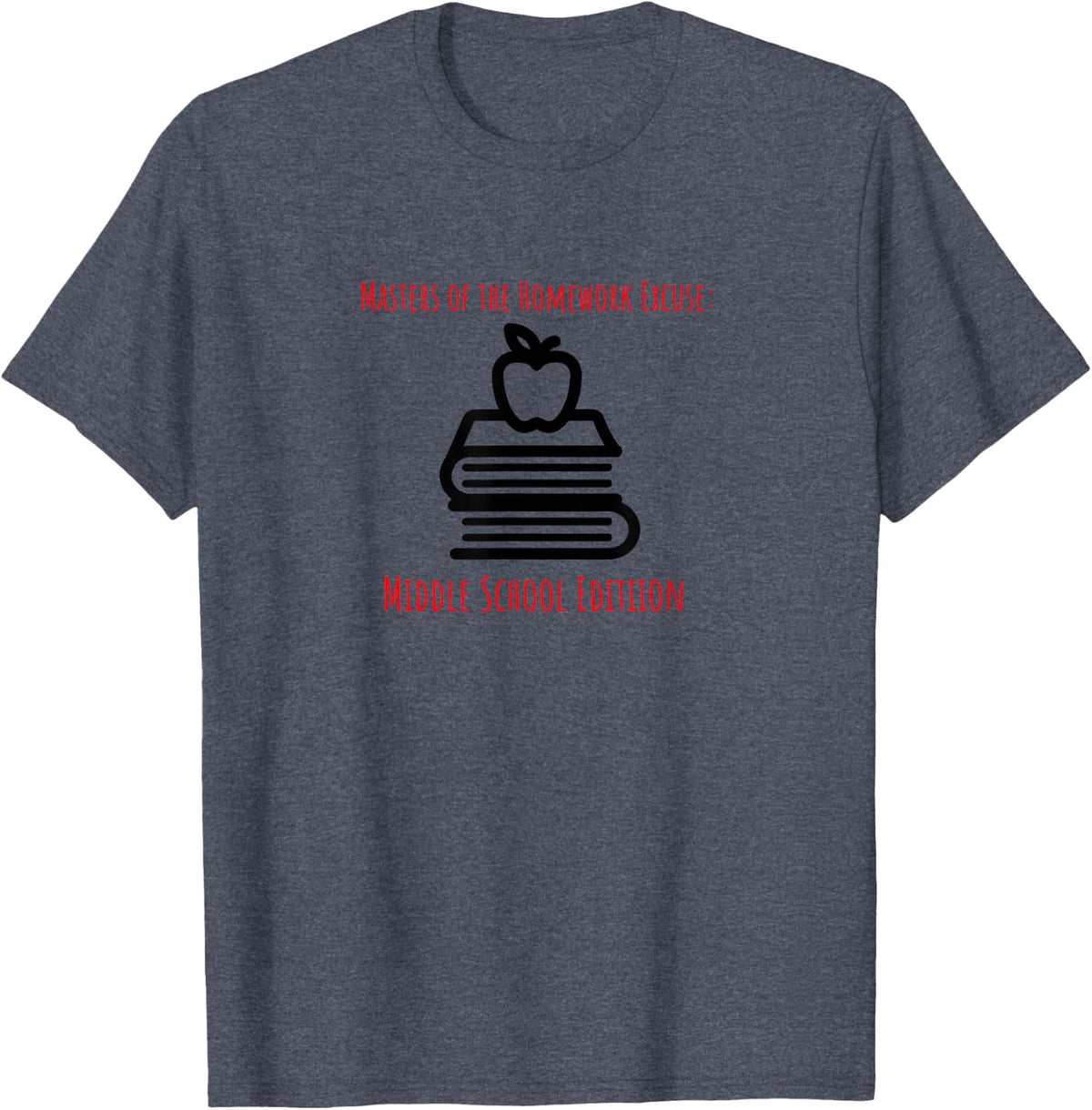 Middle School Teacher T-Shirt - Heather Blue