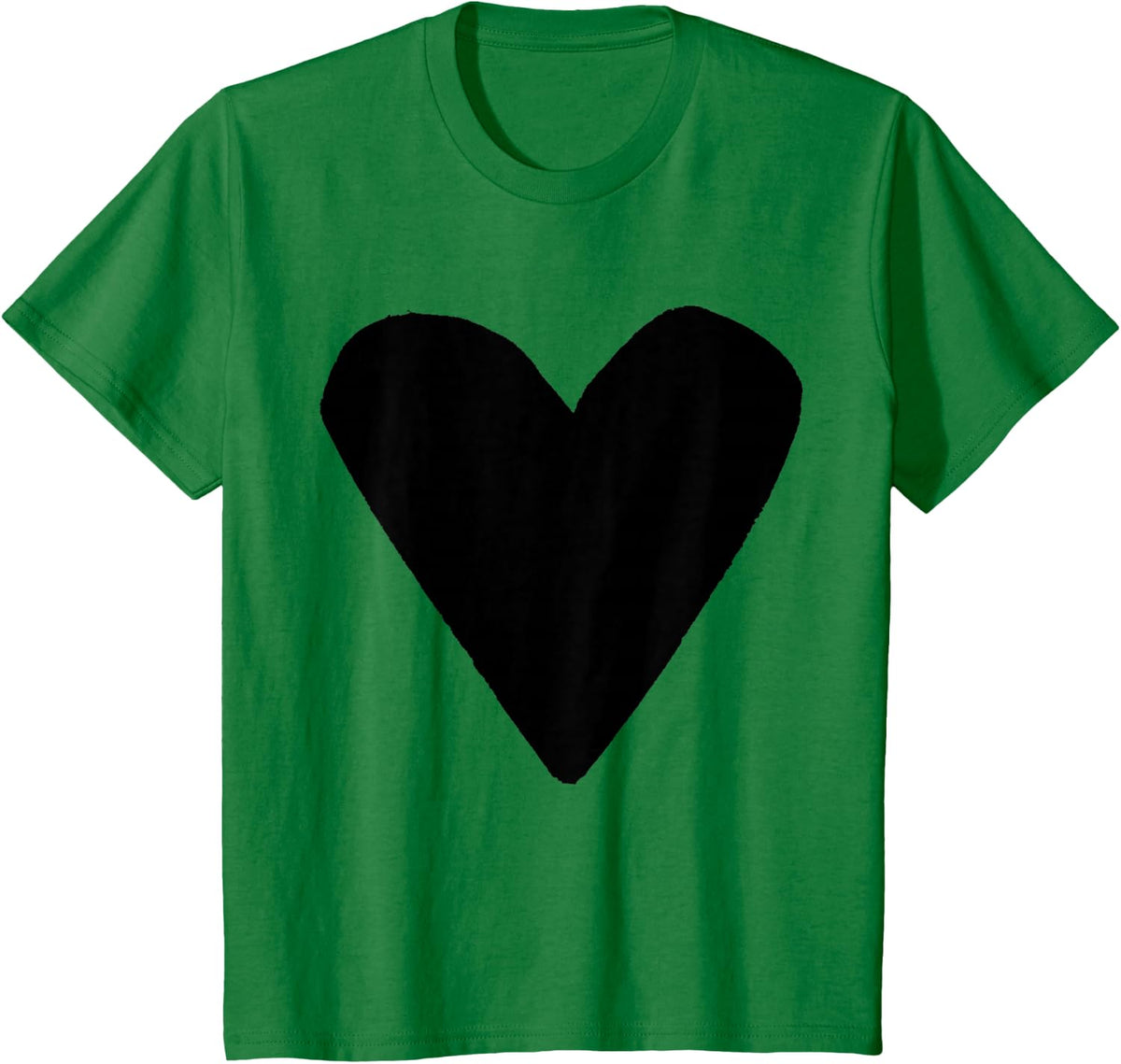 Black Heart Green T-Shirt - Kelly Green