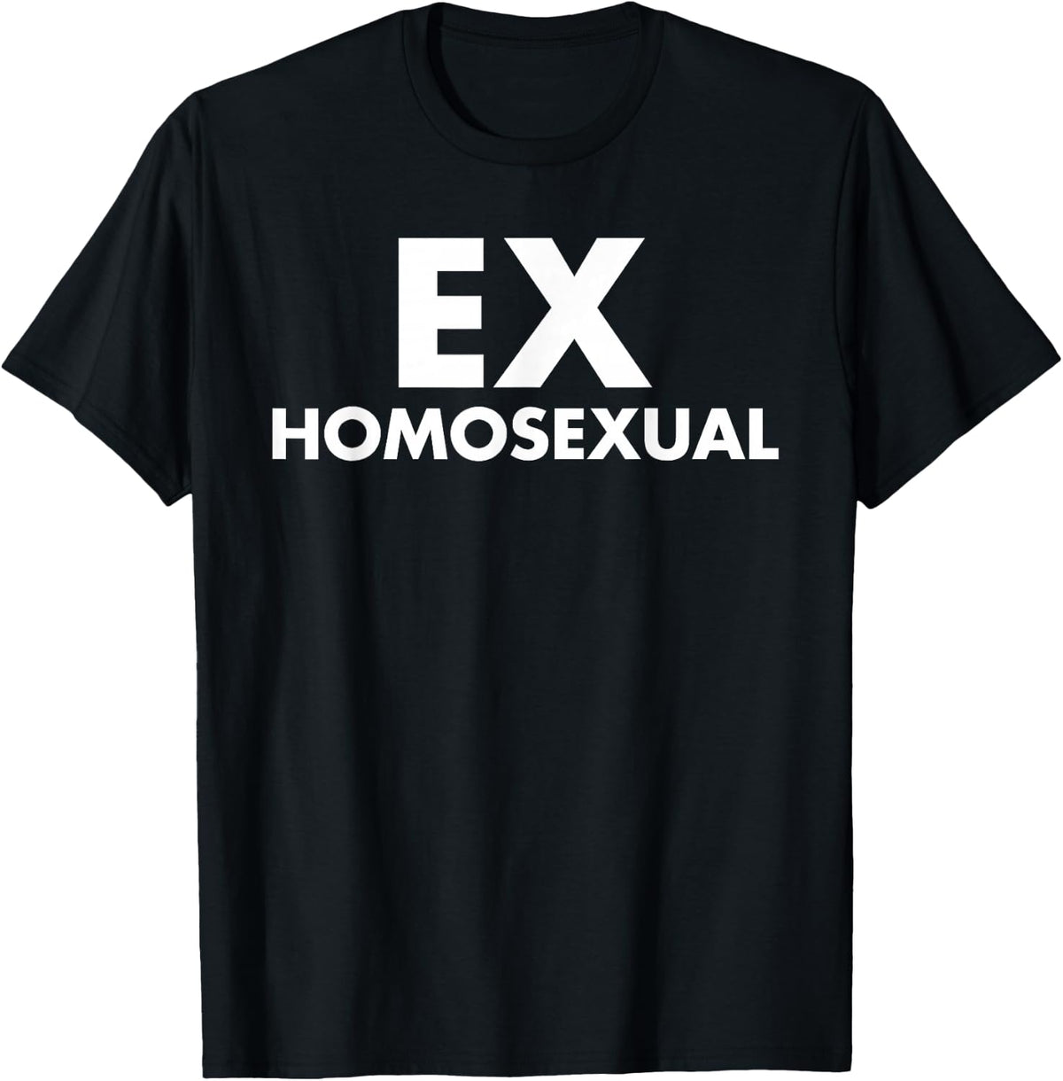 Ex Homosexual Funny LGBT Pride Month T-Shirt - Black