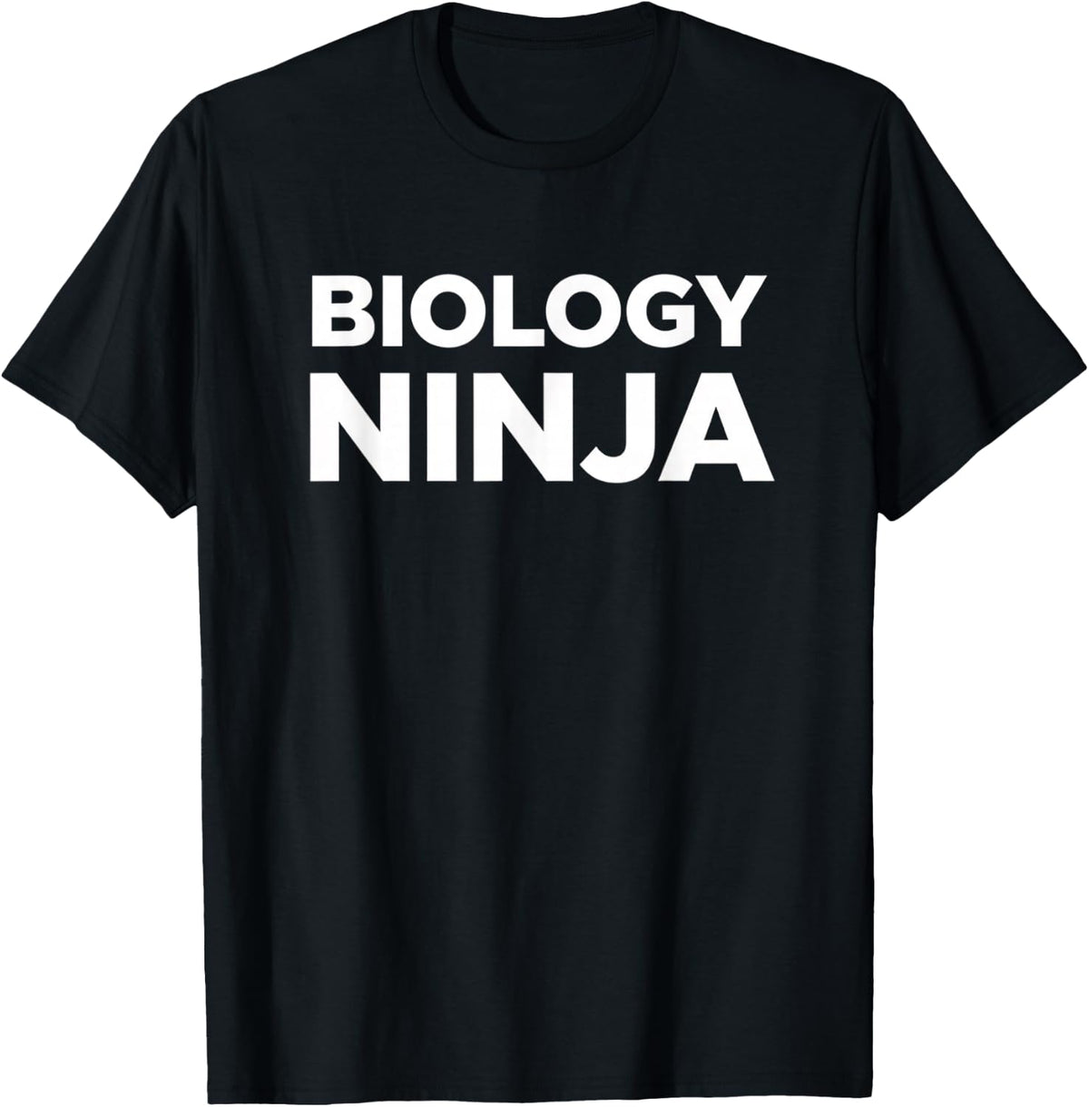Biology Ninja Funny Science Teacher for Girls T-Shirt - Black