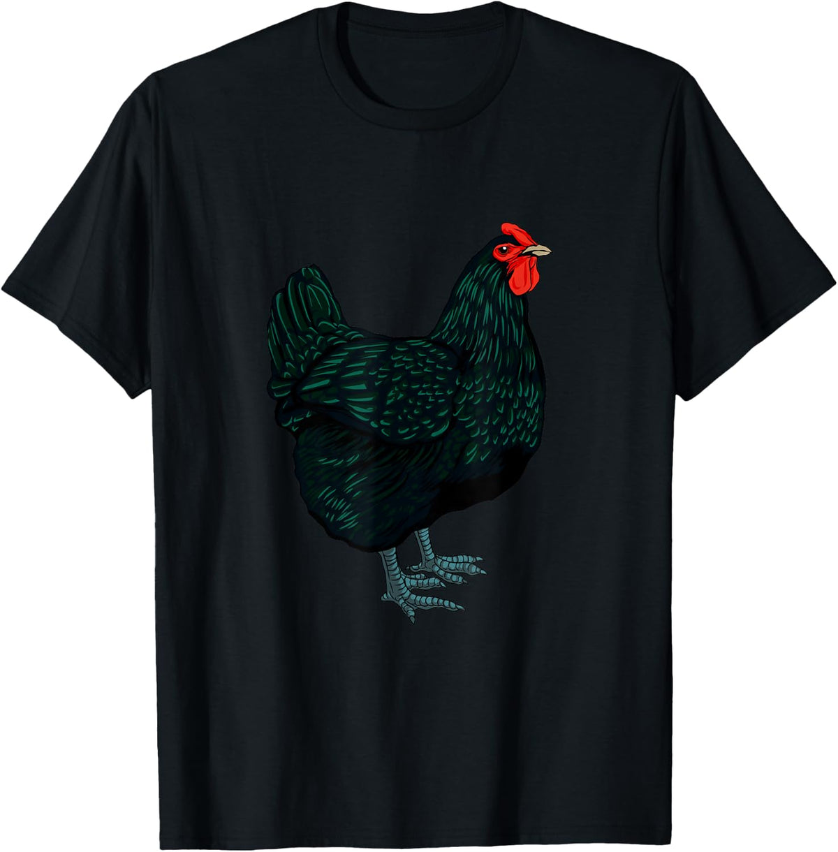 Jersey Giant Chicken T-Shirt - Black