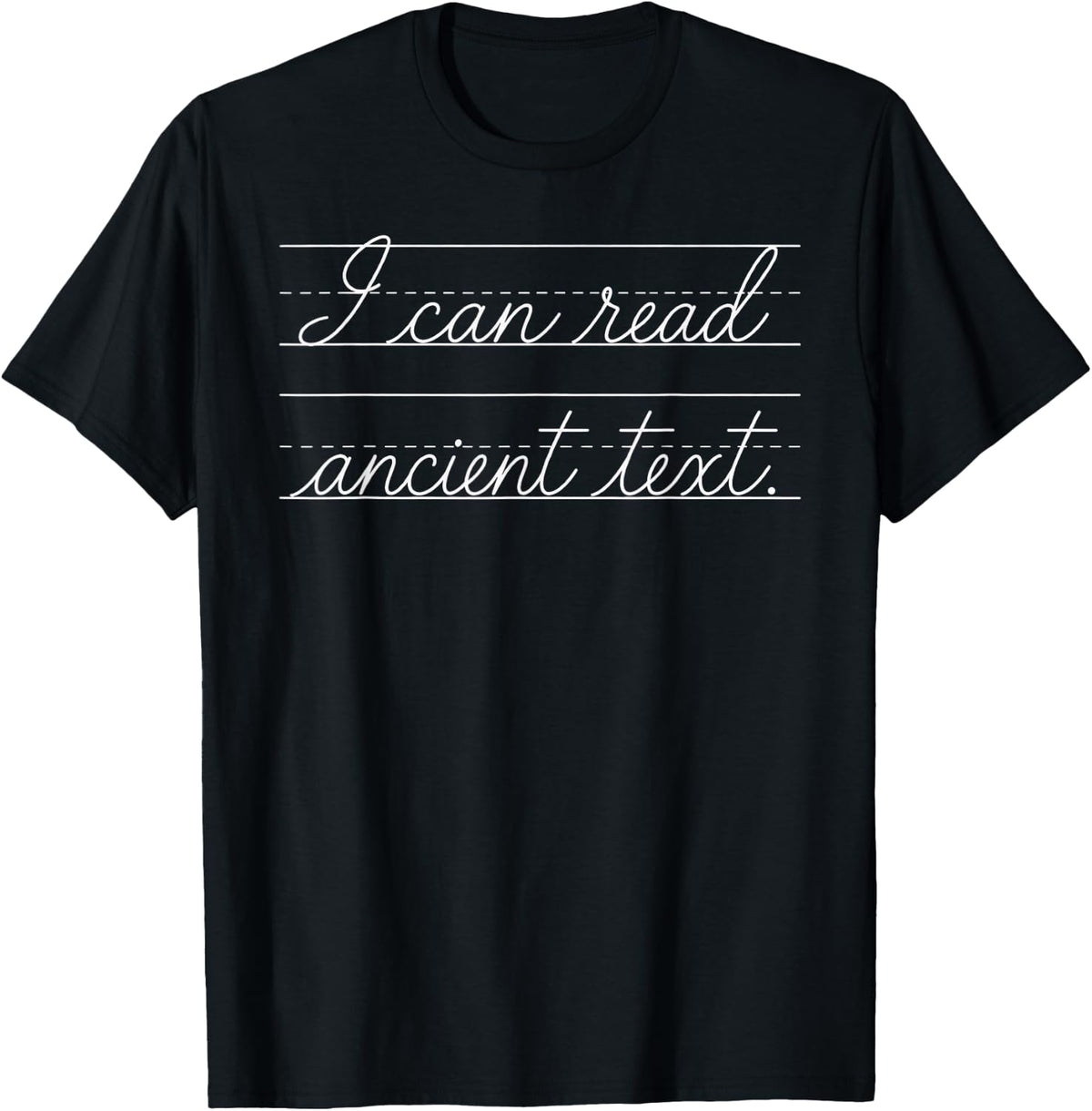 I Can Read Ancient Text Librarian School T-Shirt - Black