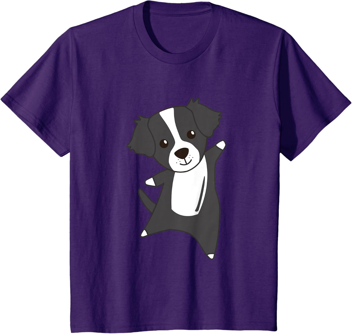 Border Collie Cute Dogs Funny Border Collie T-Shirt - Purple