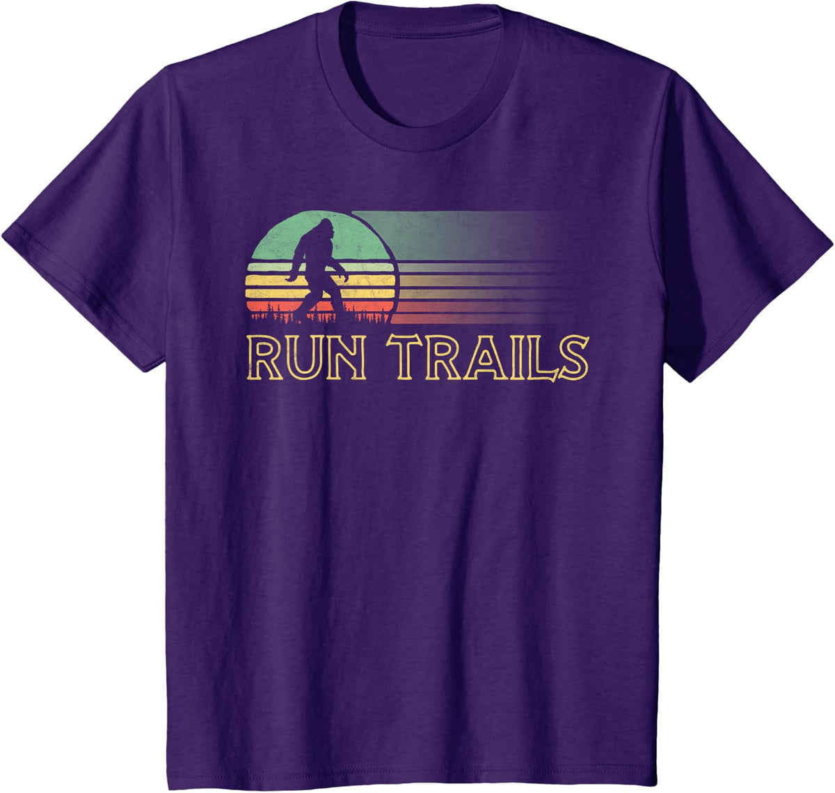 Bigfoot Runner Vintage Trail Ultra Marathon T-Shirt - Purple