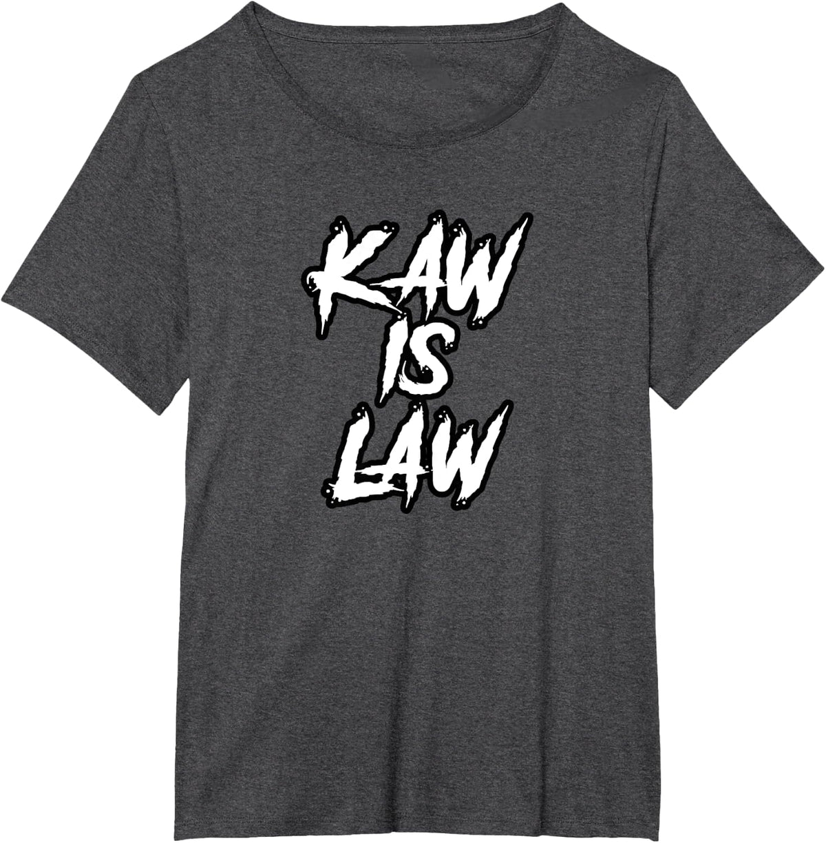 Kaw is Law Battlehawks St. Louis Football Tailgate T-Shirt - Dark Heather Grey