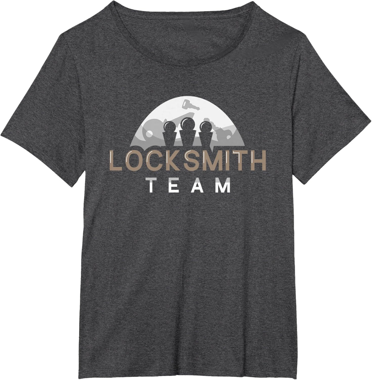 Locksmith Team Sayings Locks Lock Picking T-Shirt - Dark Heather Grey