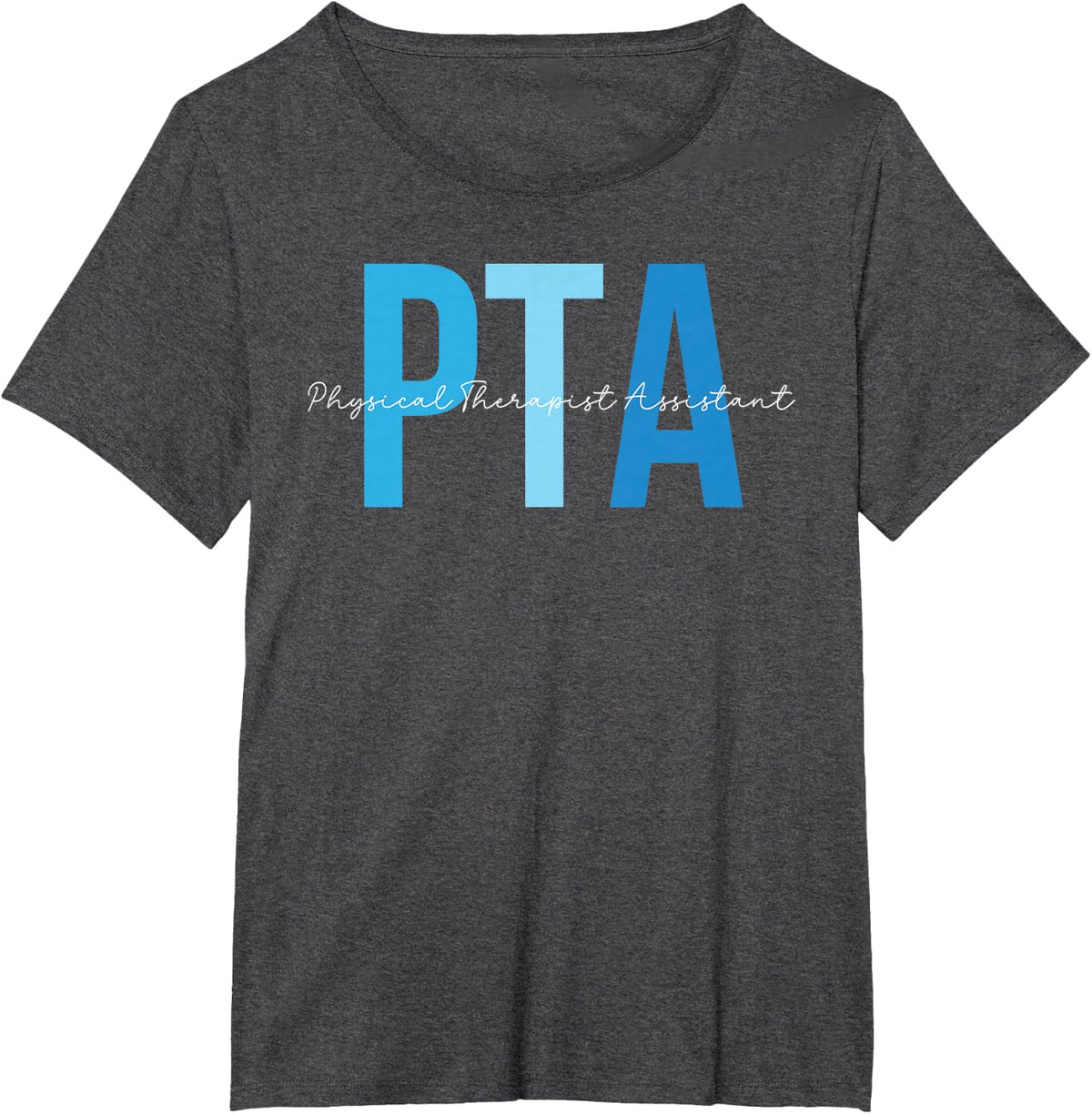 PTA Boho Physical Therapist Assistant Appreciation T-Shirt - Dark Heather Grey