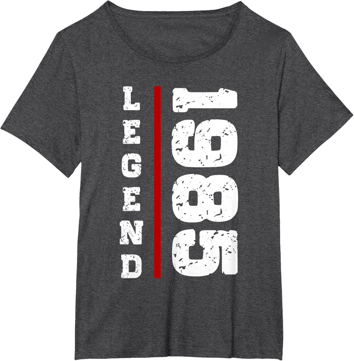 Legend Since 1985 Vintage Birthday T-Shirt - Dark Heather Grey