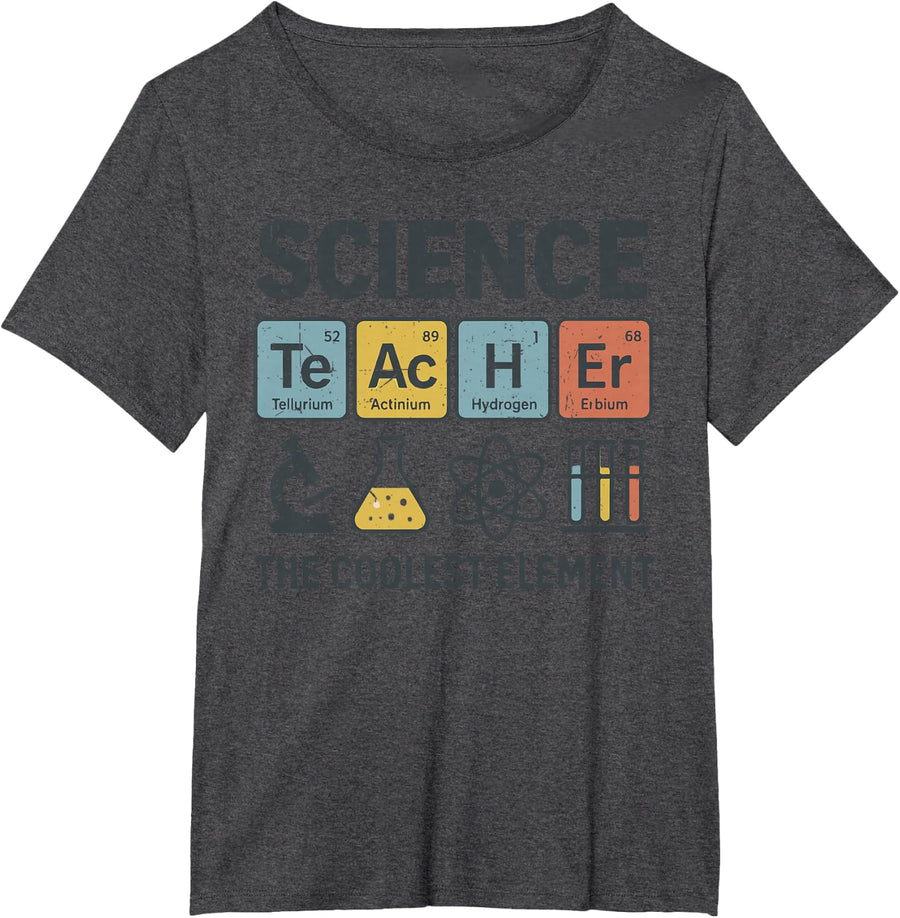 Science Teacher Funny Periodic Table Jokes Chemistry Pun T-Shirt - Dark Heather Grey