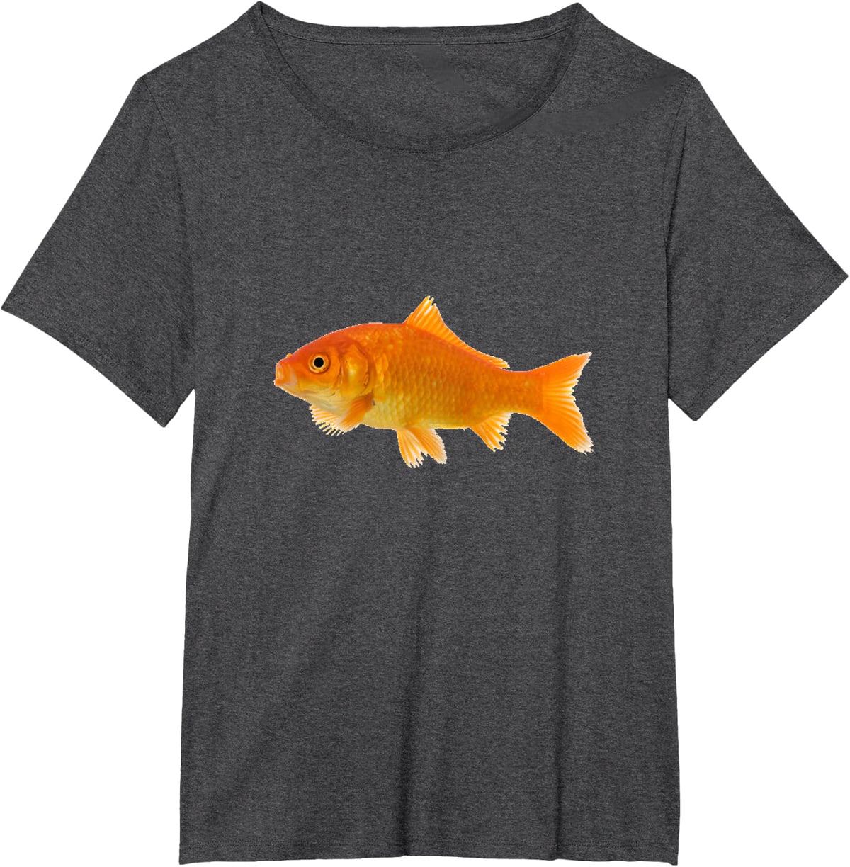 Goldfish Shirt For Men Women Aquarium Fish T-Shirt Orange Fishy Tee - Dark Heather Grey