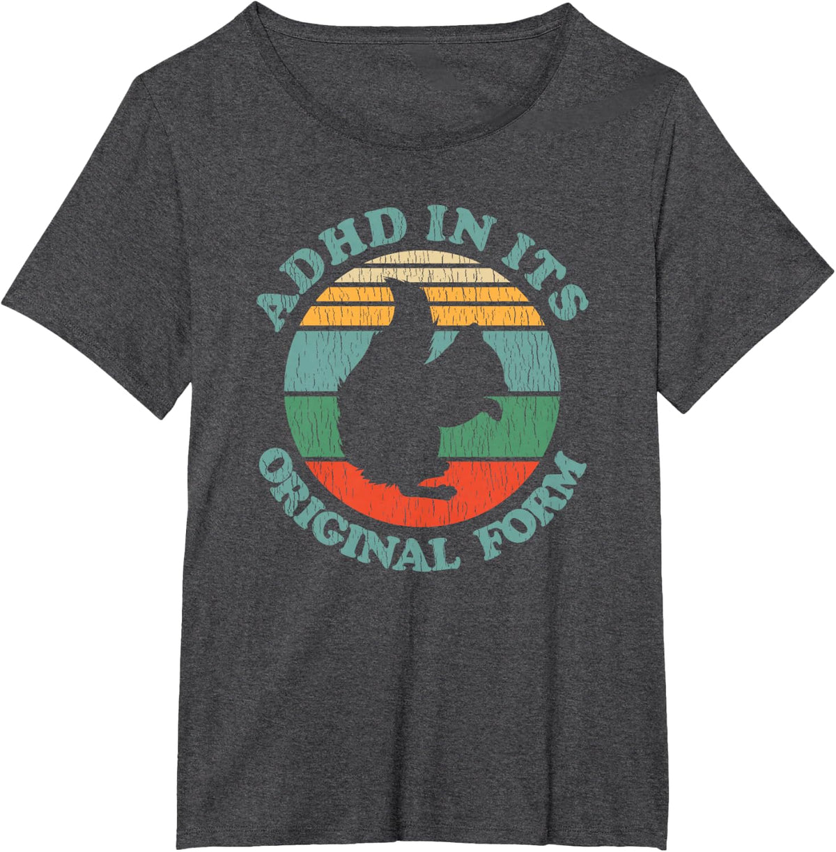 ADHD In Its Original Form Shirt - Squirrel Shirt - Squirrel T-Shirt - Dark Heather Grey