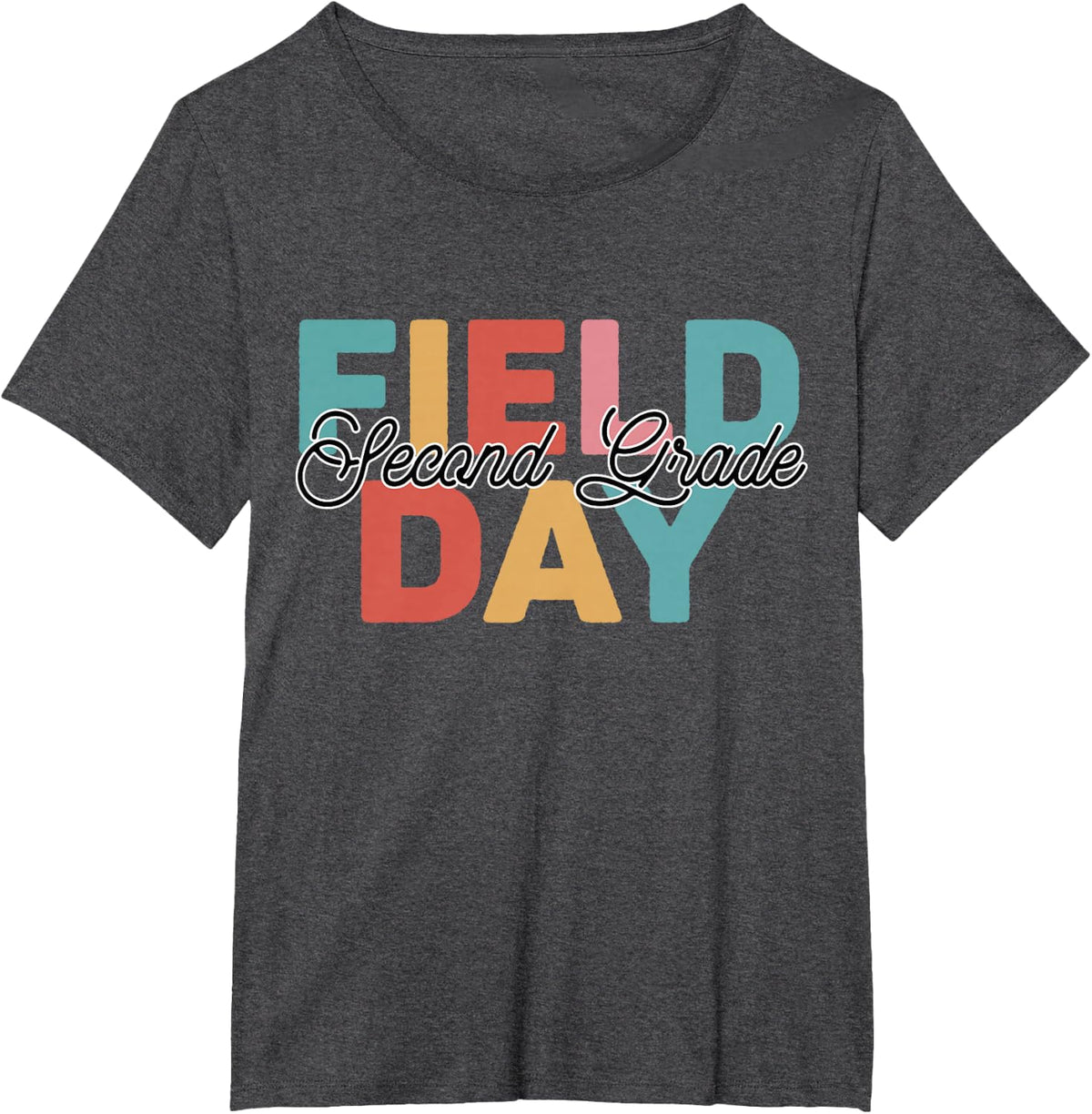 Field Day 2nd Second Grade school teacher kids T-Shirt - Dark Heather Grey