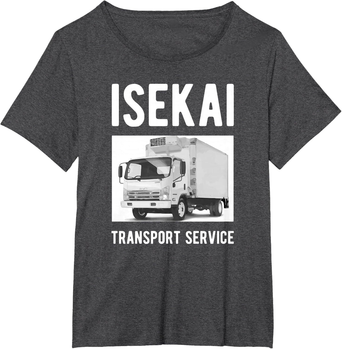Truck-Kun Isekai Transport Service T-Shirt - Dark Heather Grey