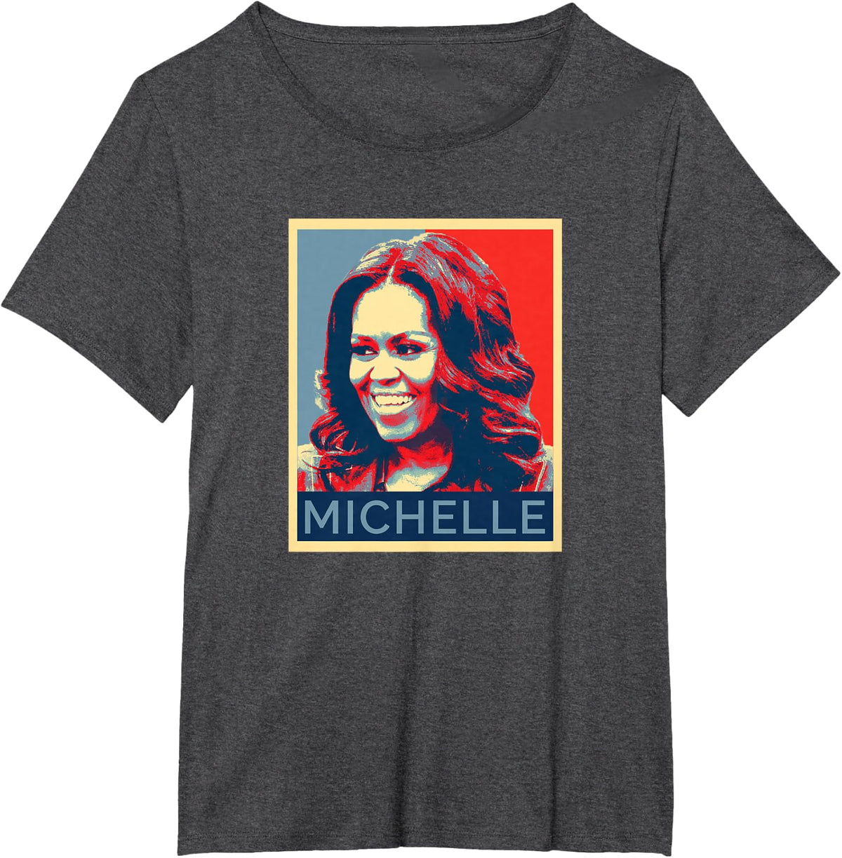 Michelle Obama Black Women Black History Month T-Shirt Tees for Women African American Pride Shirts - Dark Heather Grey