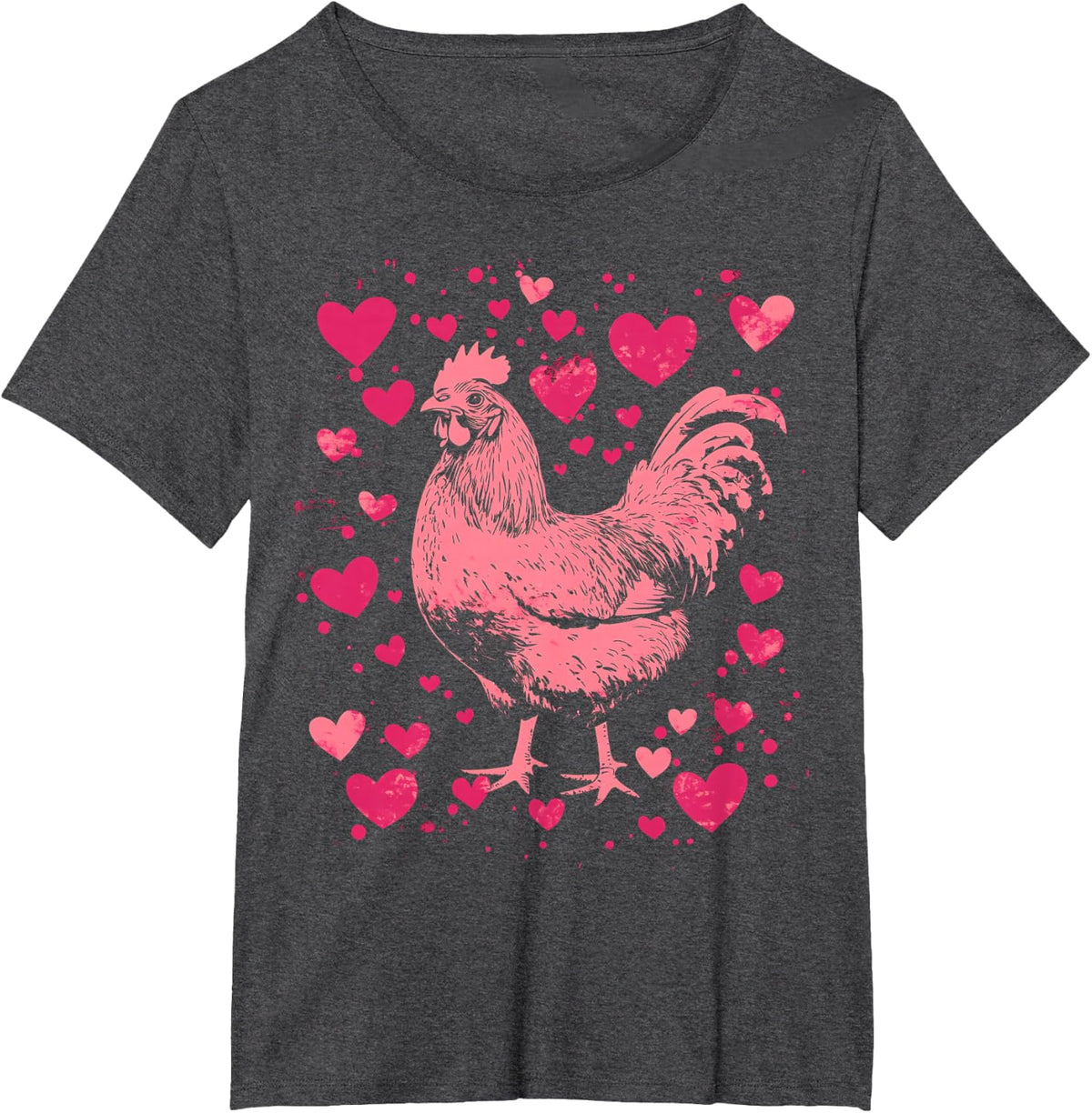 Chicken Lover T-Shirt - Dark Heather Grey