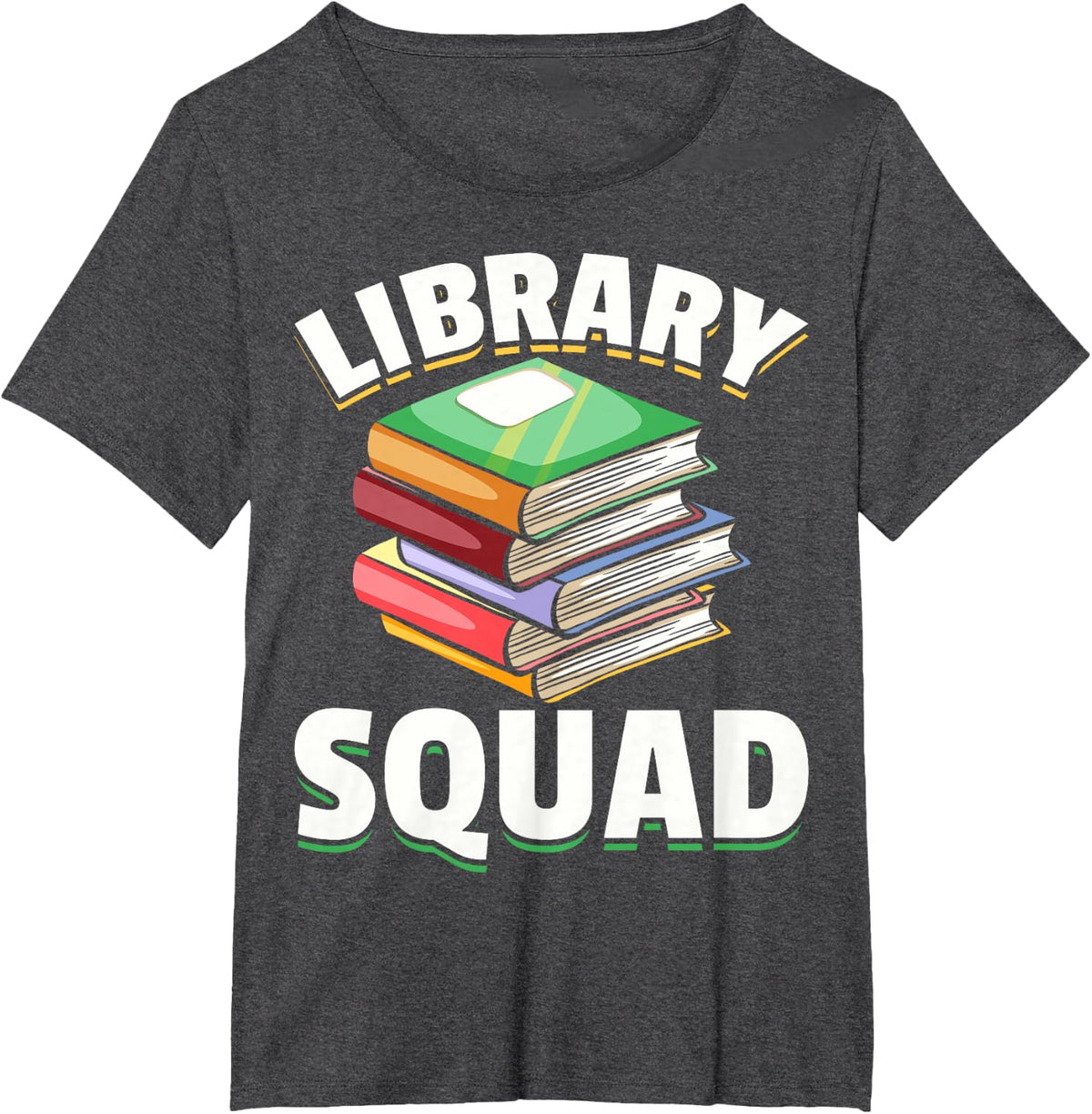 Library Aide Library Workers Library Squad Librarians T-Shirt - Dark Heather Grey