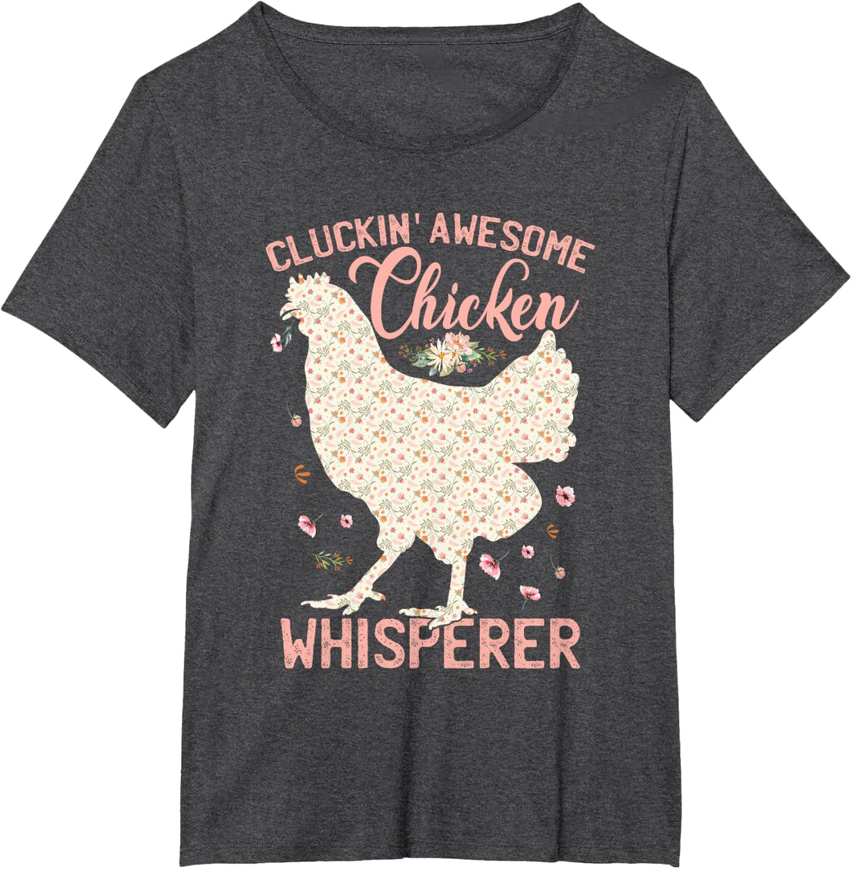 Chicken Farming Poultry Women T-Shirt - Dark Heather Grey
