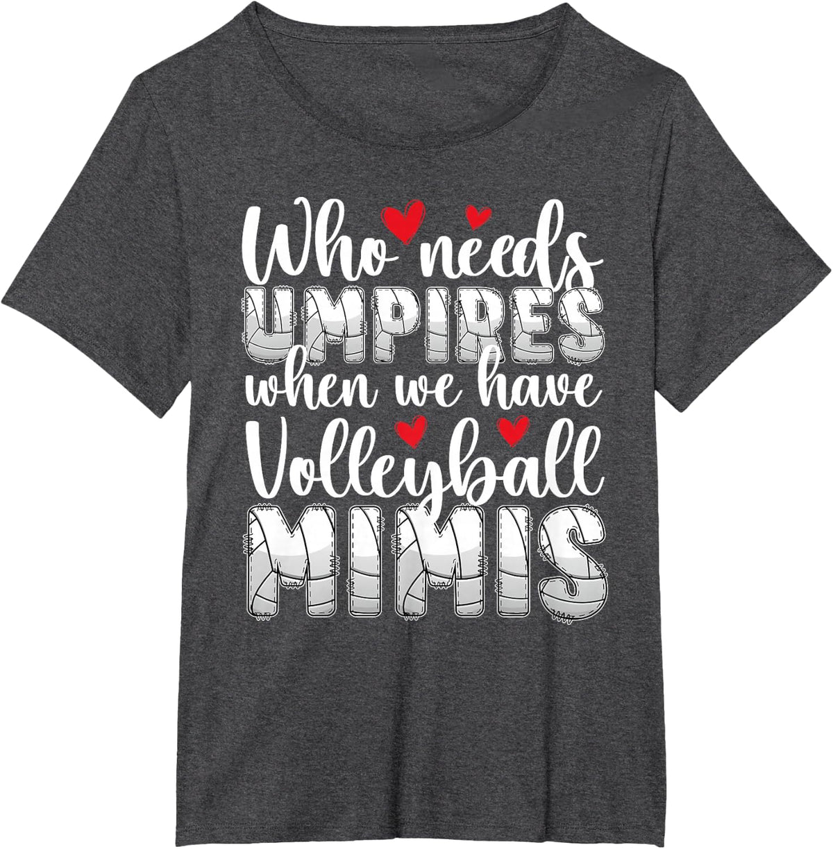 Funny Volleyball Mimi Of A Volleyball Player Mimi T-Shirt - Dark Heather Grey