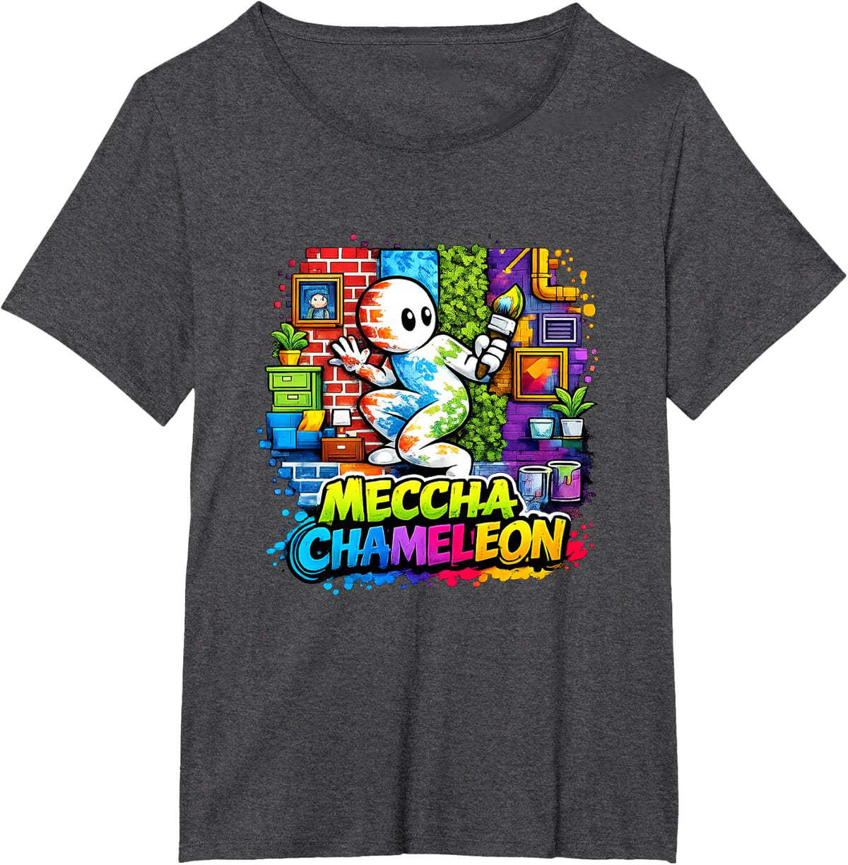 Chameleon Inspired T-Shirt - Dark Heather Grey