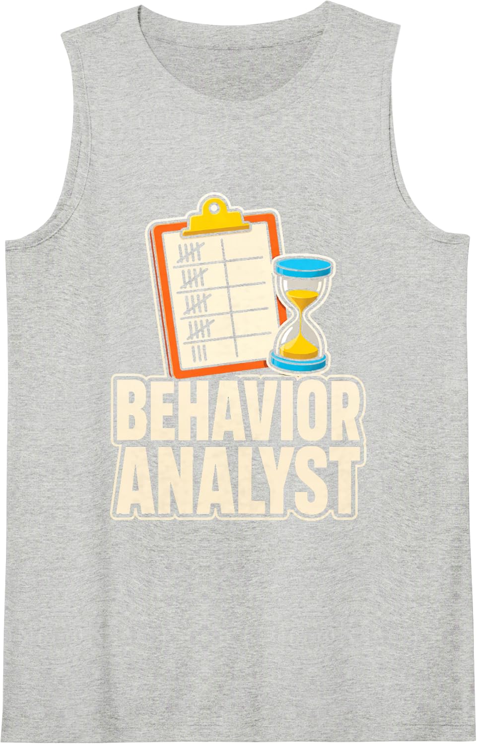 Behavior Analyst Elementary School SPED Team Staff Gift Sleeveless Tank Top - Heather Grey