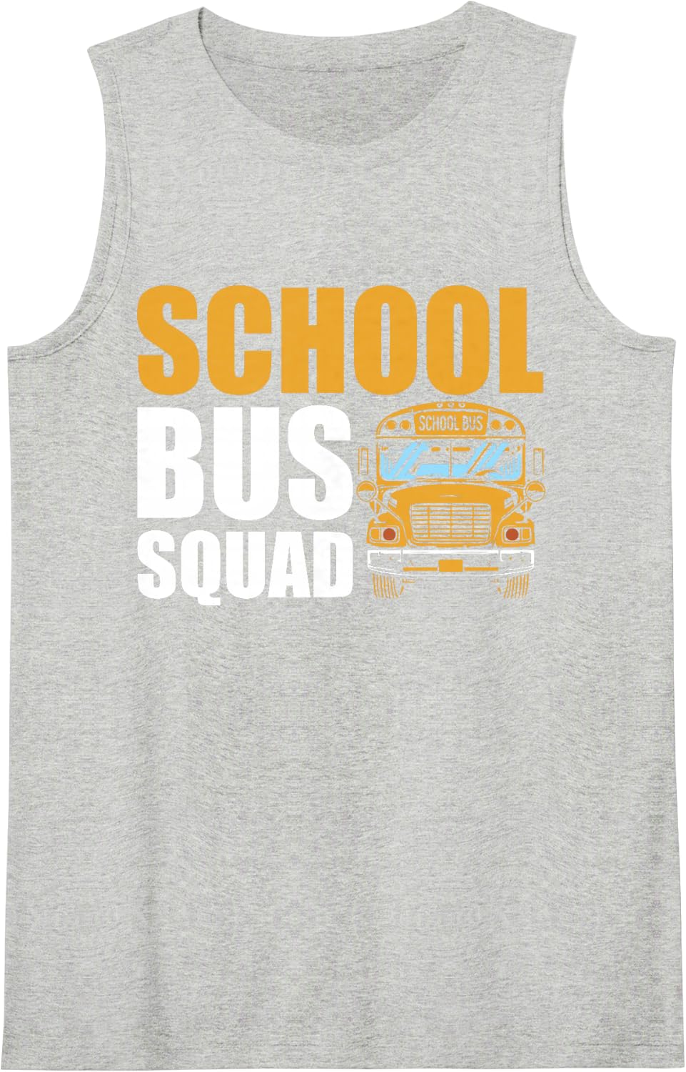 School Bus Squad Bus Driver Back to School Route Tank Top - Heather Grey