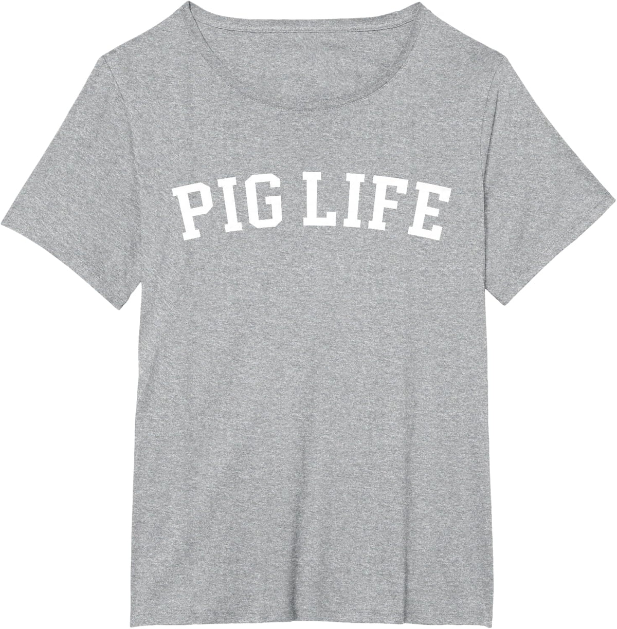 Pig Life T-Shirt - Heather Grey