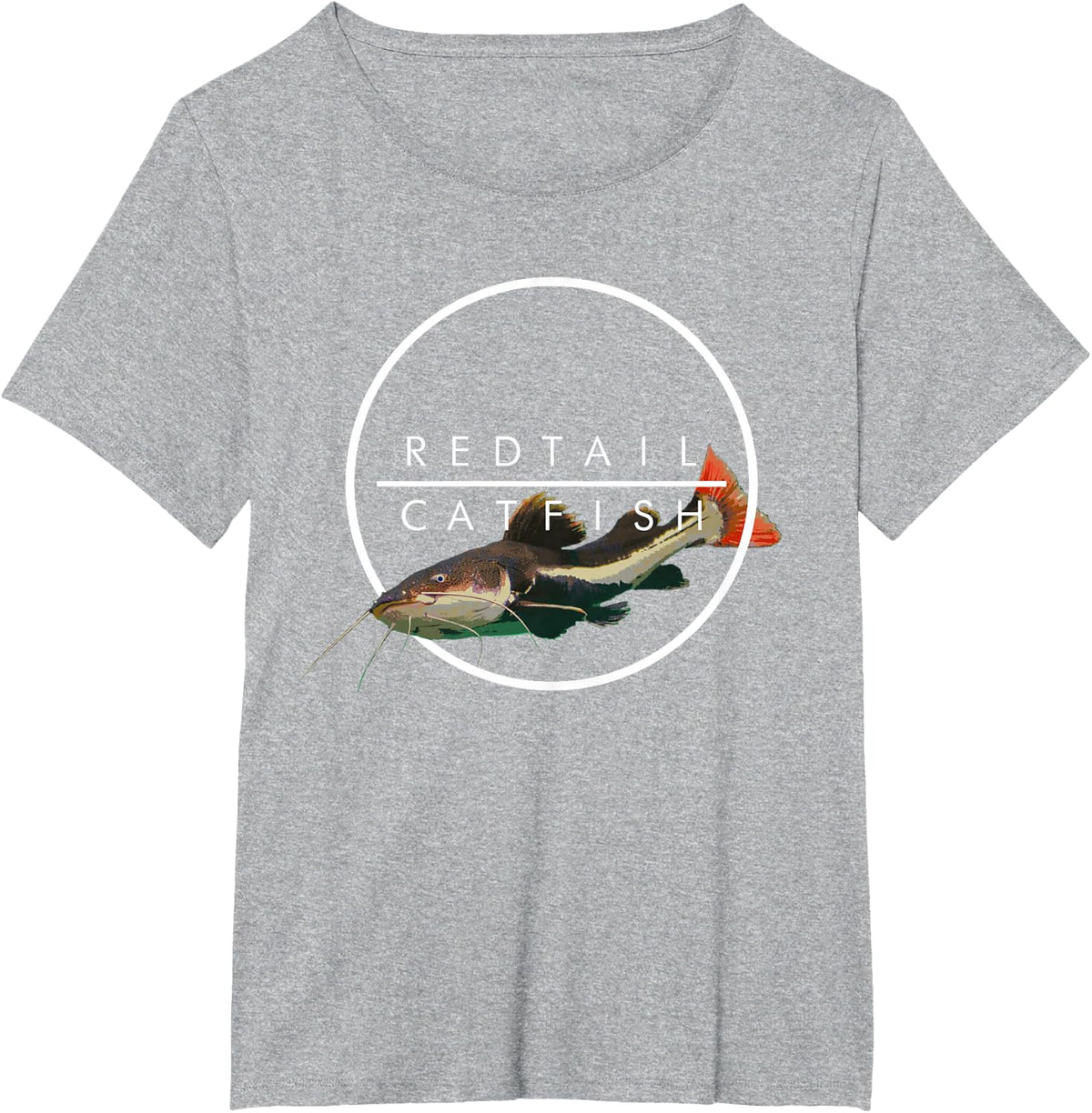 Redtailed Catfish Monster Fish Keeper Water Change T-Shirt - Heather Grey