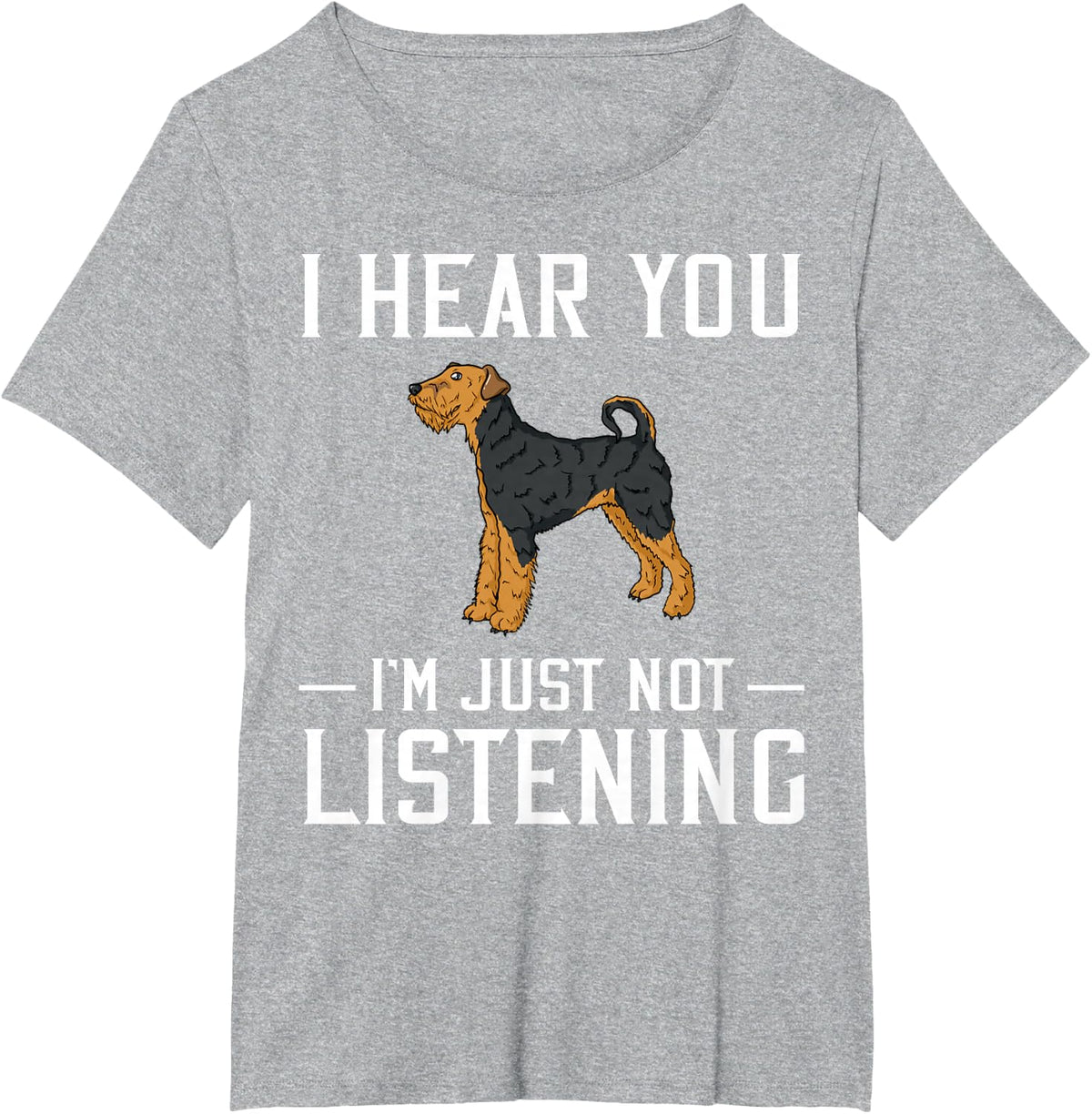 Airedale Terrier Dog Puppy Owner Lover T-Shirt - Heather Grey