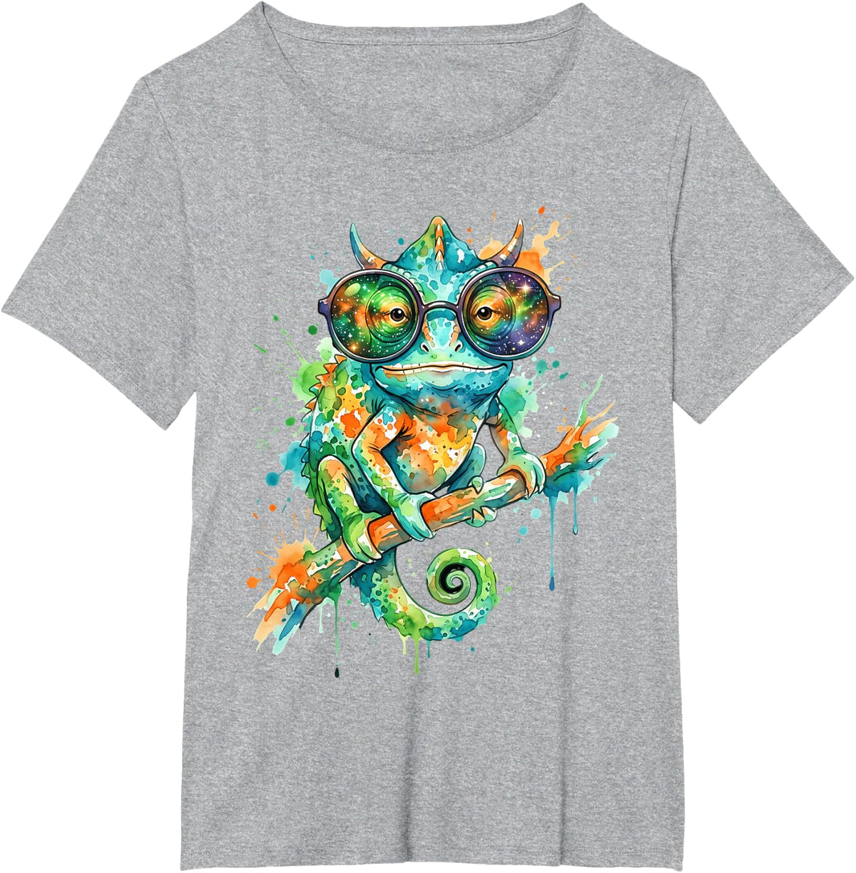 Chameleon Splash T-Shirt - Heather Grey